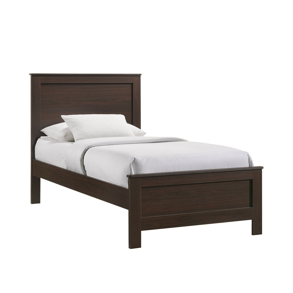 Sami Youth Twin Panel Bed in Espresso