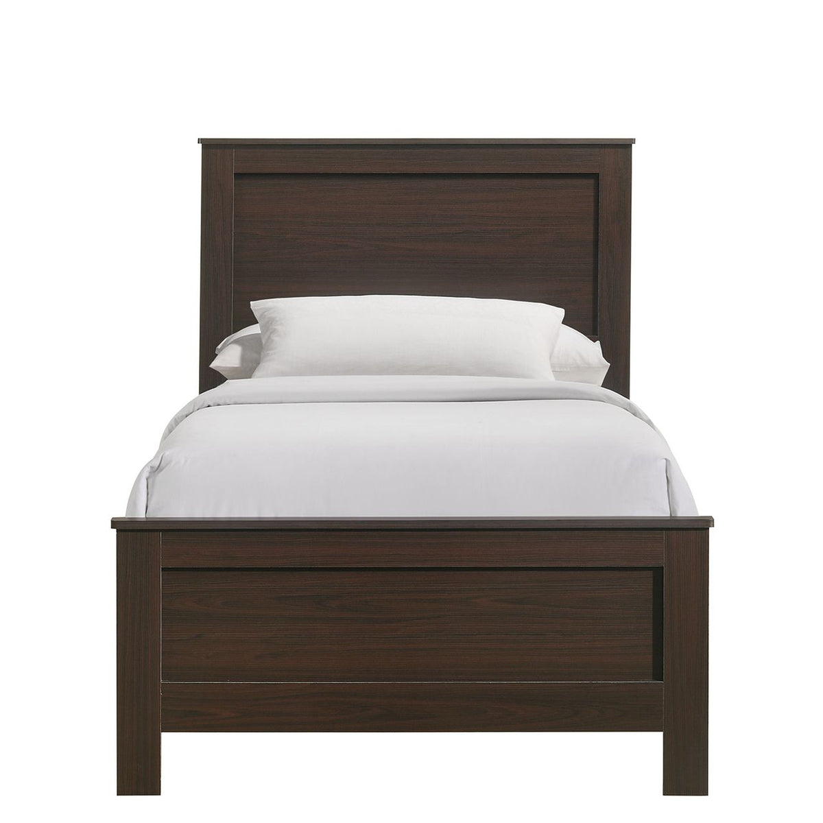 Sami Youth Twin Panel Bed in Espresso
