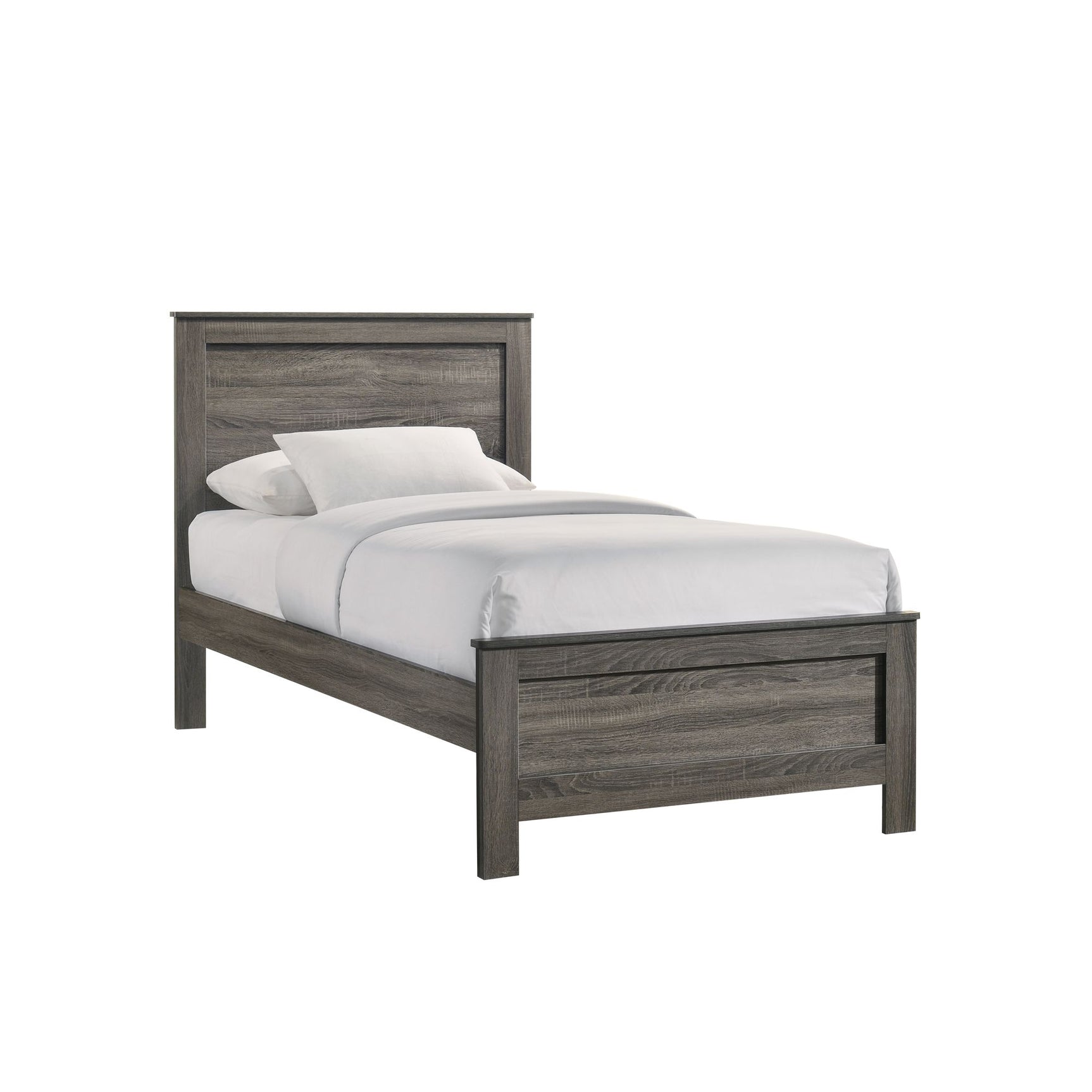 Sami Youth Twin Panel Bed in Grey - Tampa Furniture Outlet