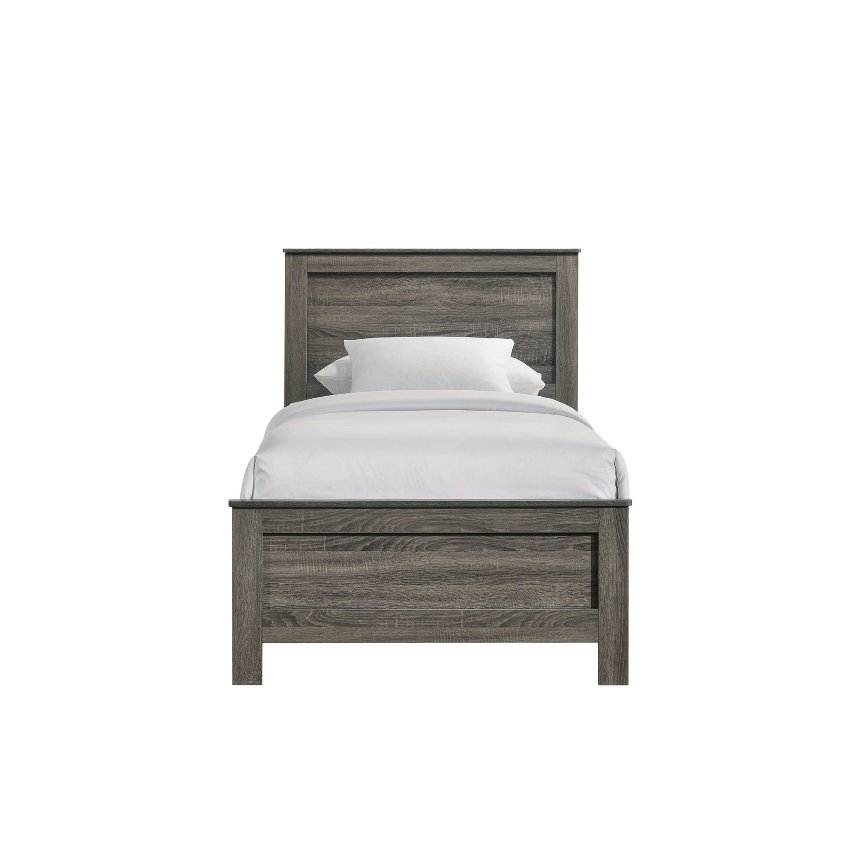 Sami Youth Twin Panel Bed in Grey - Tampa Furniture Outlet