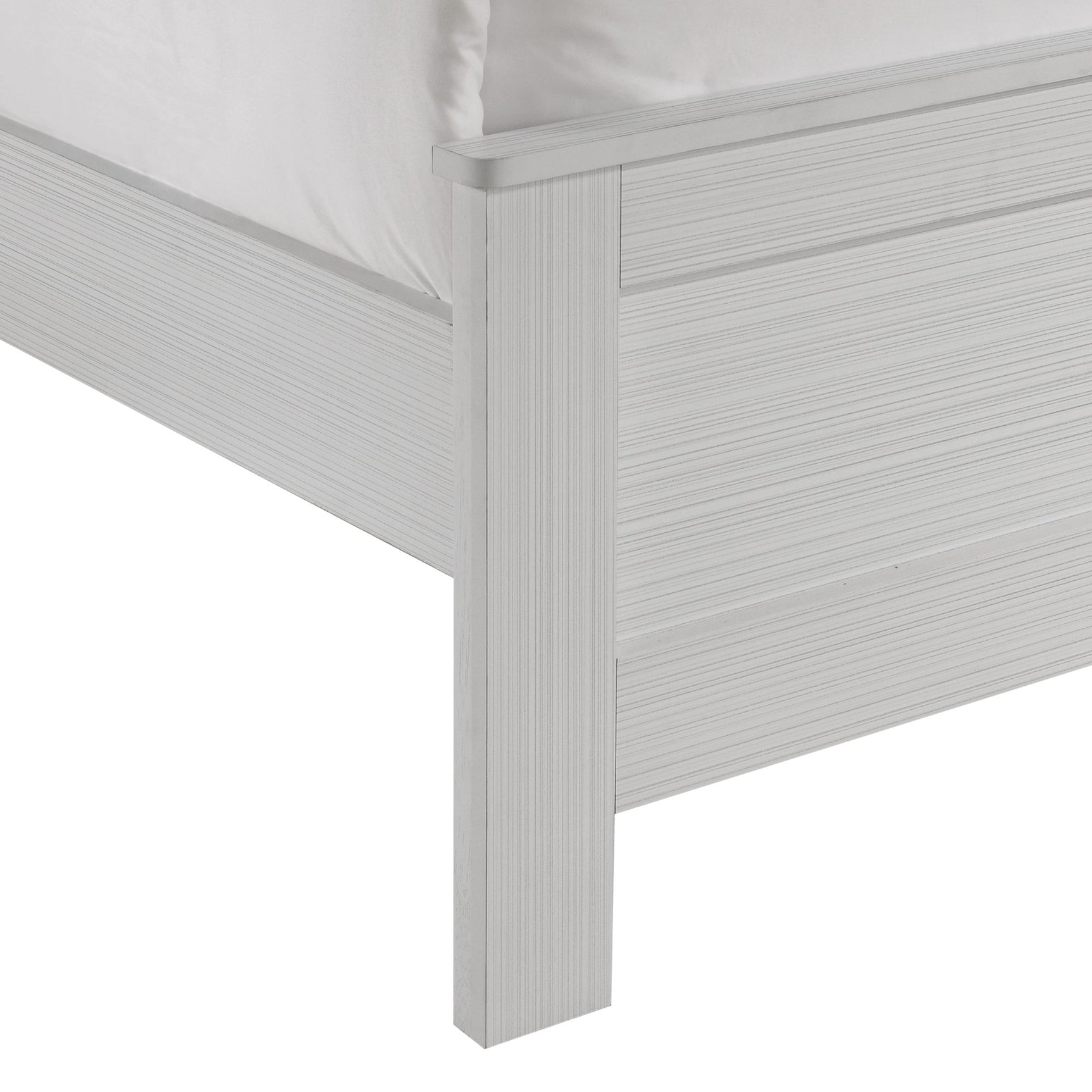 Sami Youth Twin Panel Bed in White - Tampa Furniture Outlet