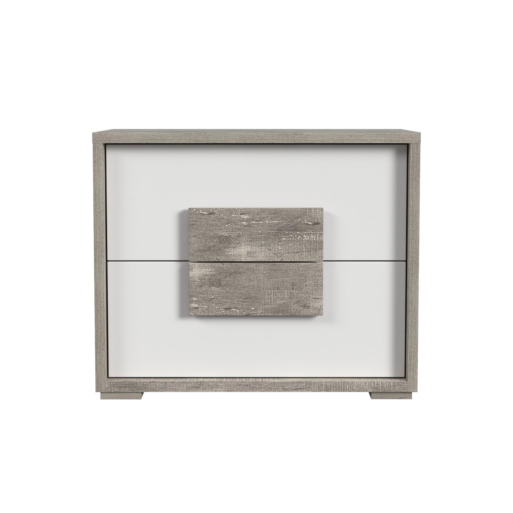 San Matteo 2-Drawer Nightstand with USB in Dual Tone - Tampa Furniture Outlet