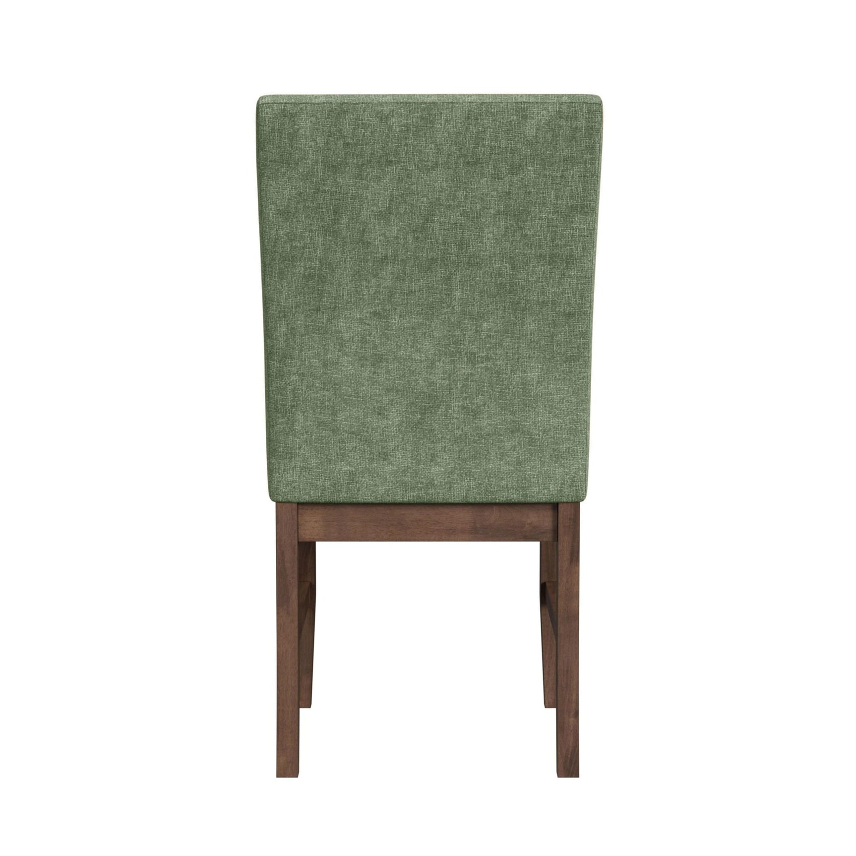 Santa Barbara Dining Side Chair with Avocado Fabric in Walnut (2 Per Carton)