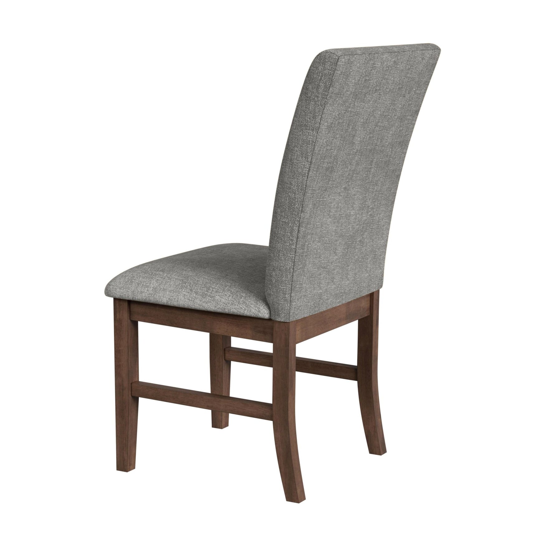 Santa Barbara Dining Side Chair with Dark Grey Fabric in Walnut (2 Per Carton) - Tampa Furniture Outlet