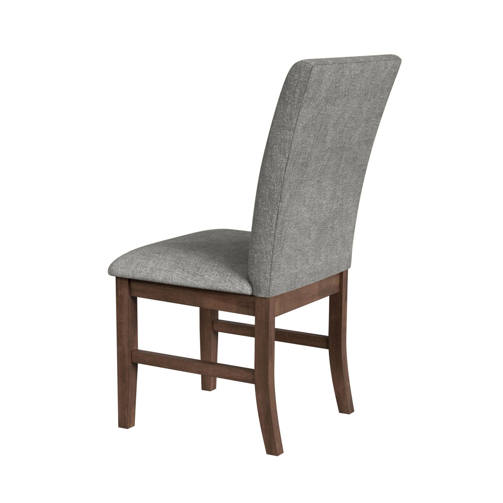 Santa Barbara Dining Side Chair with Dark Grey Fabric in Walnut (2 Per Carton)