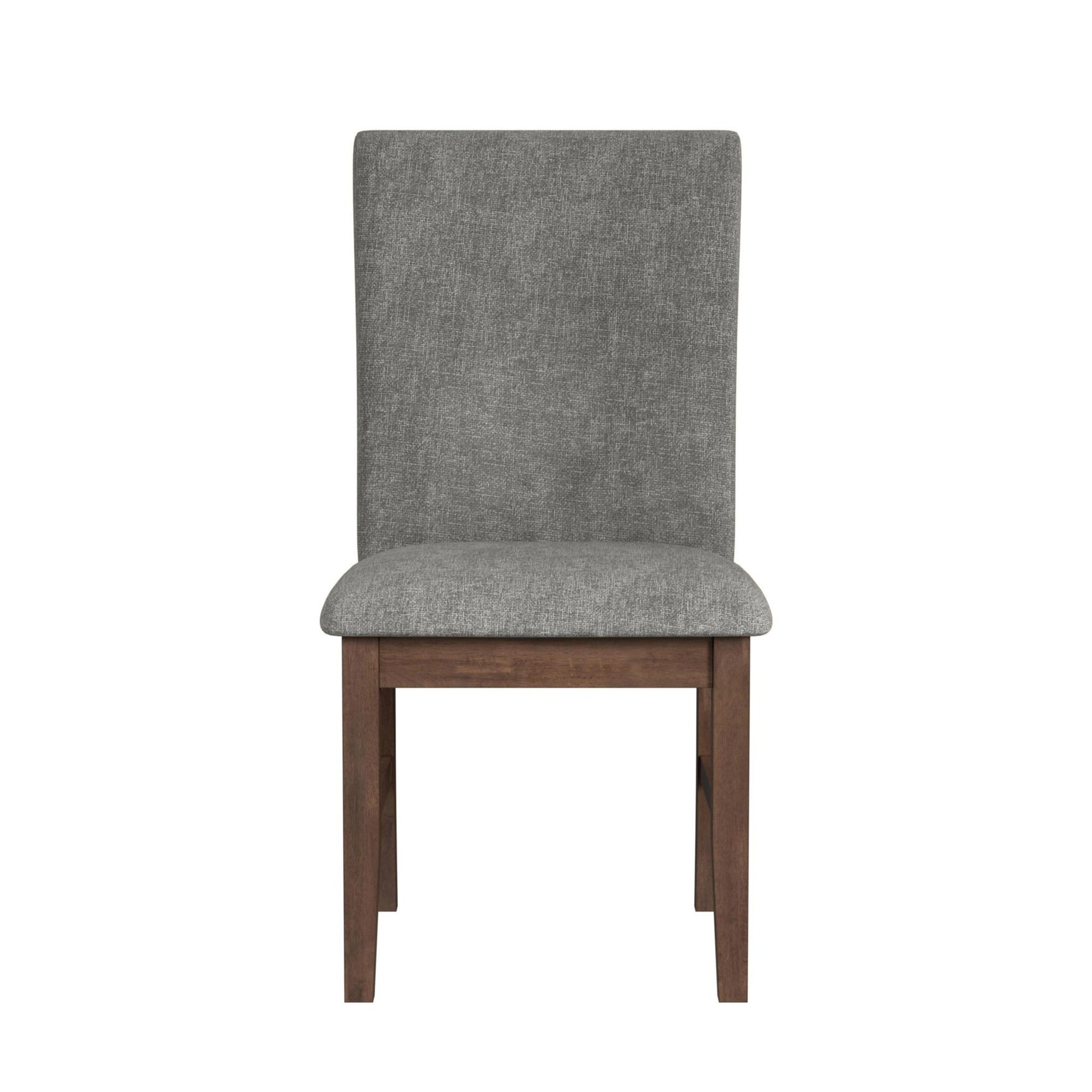 Santa Barbara Dining Side Chair with Dark Grey Fabric in Walnut (2 Per Carton)