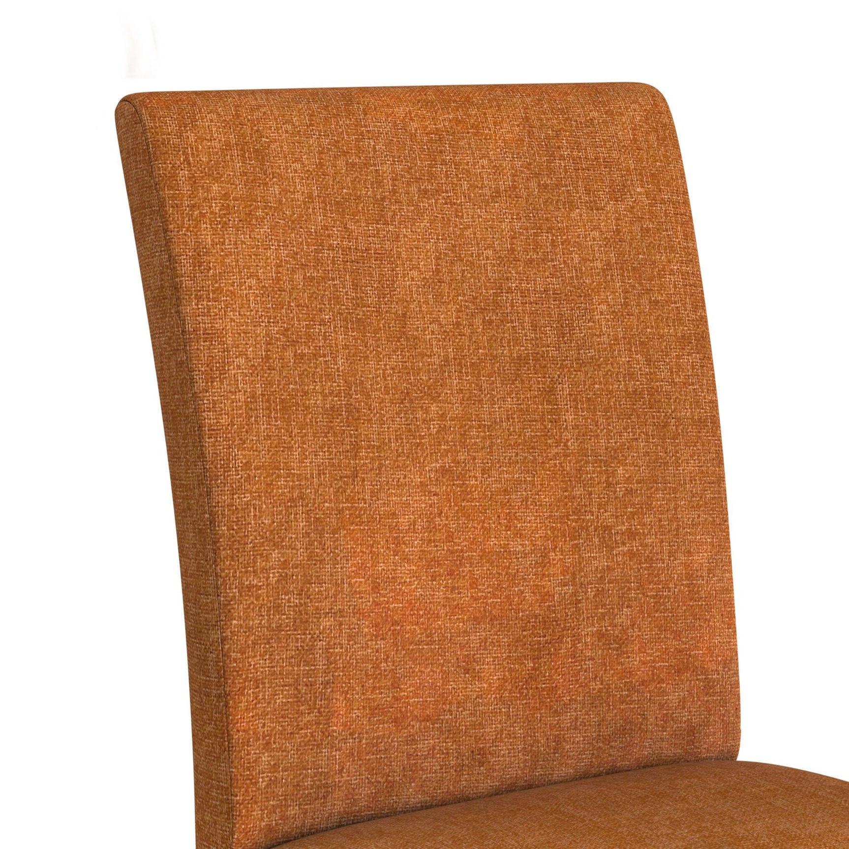 Santa Barbara Dining Side Chair with Orange Fabric in Walnut (2 Per Carton) - Tampa Furniture Outlet