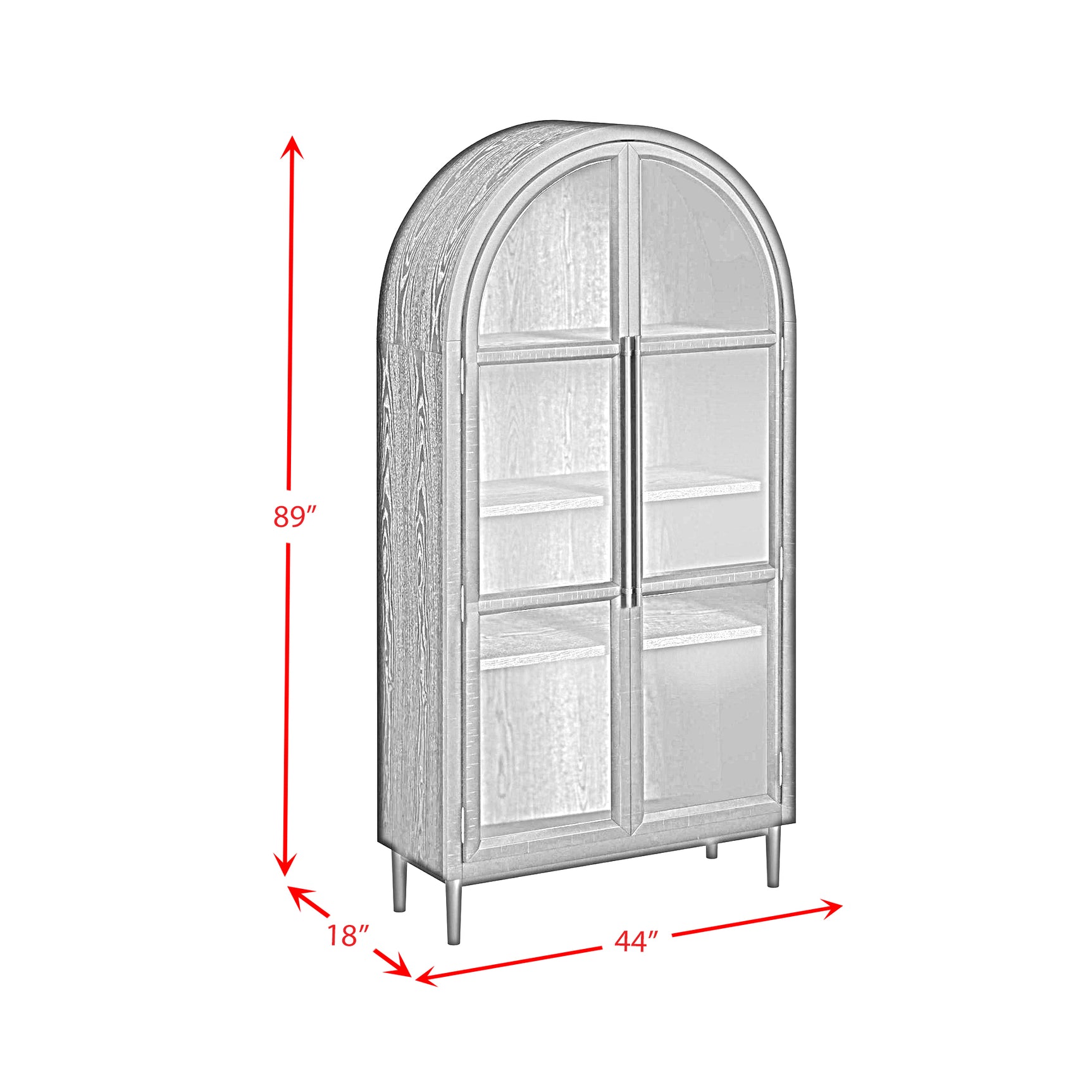 Santiago Bookcase in Espresso - Tampa Furniture Outlet