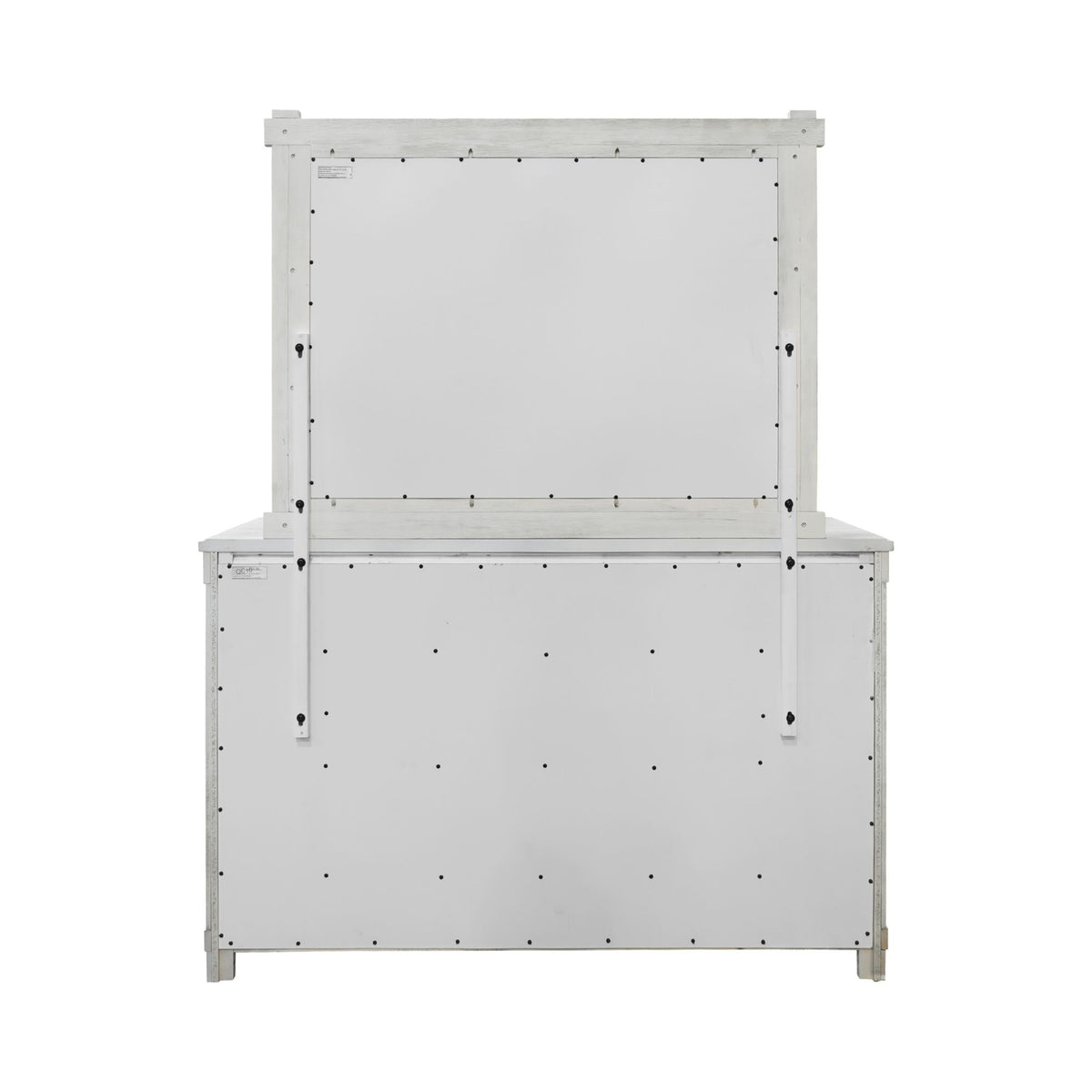 Scott Dresser & Mirror Set White Finish