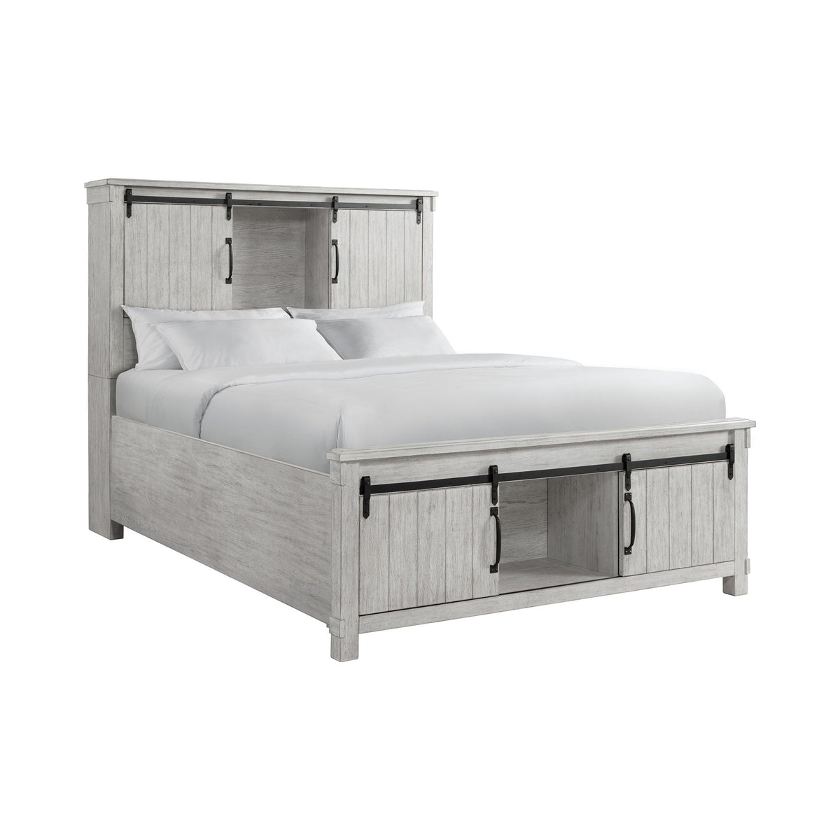 Scott Queen Storage Bed White Finish