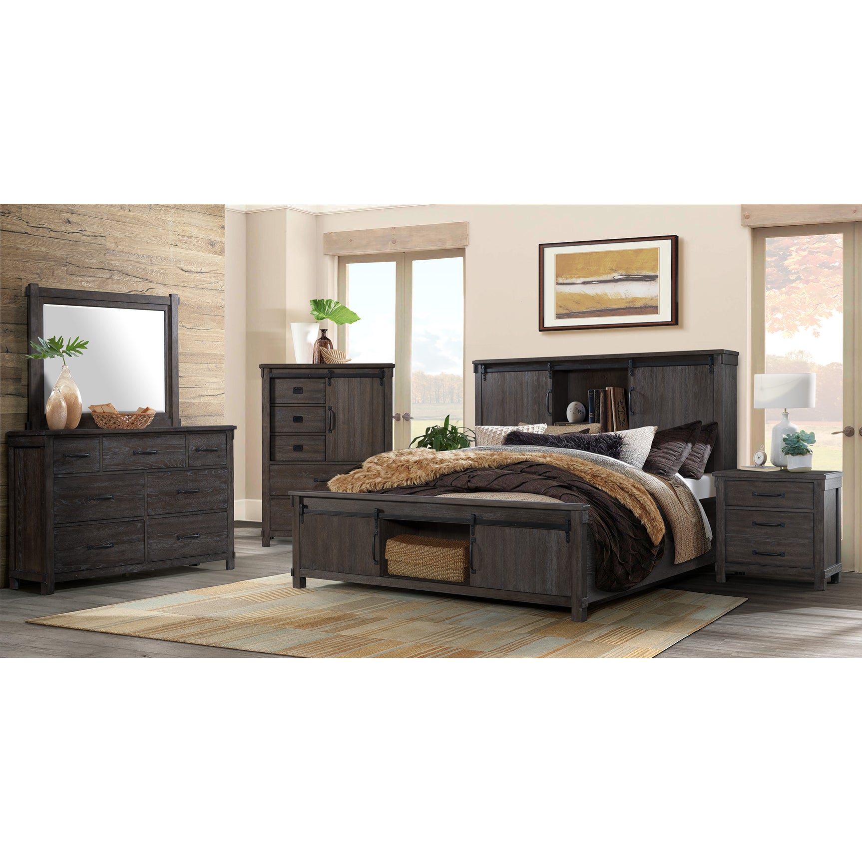 Scott 7-Drawer Dresser with Mirror Set – SKU SC300DRMR | Elements