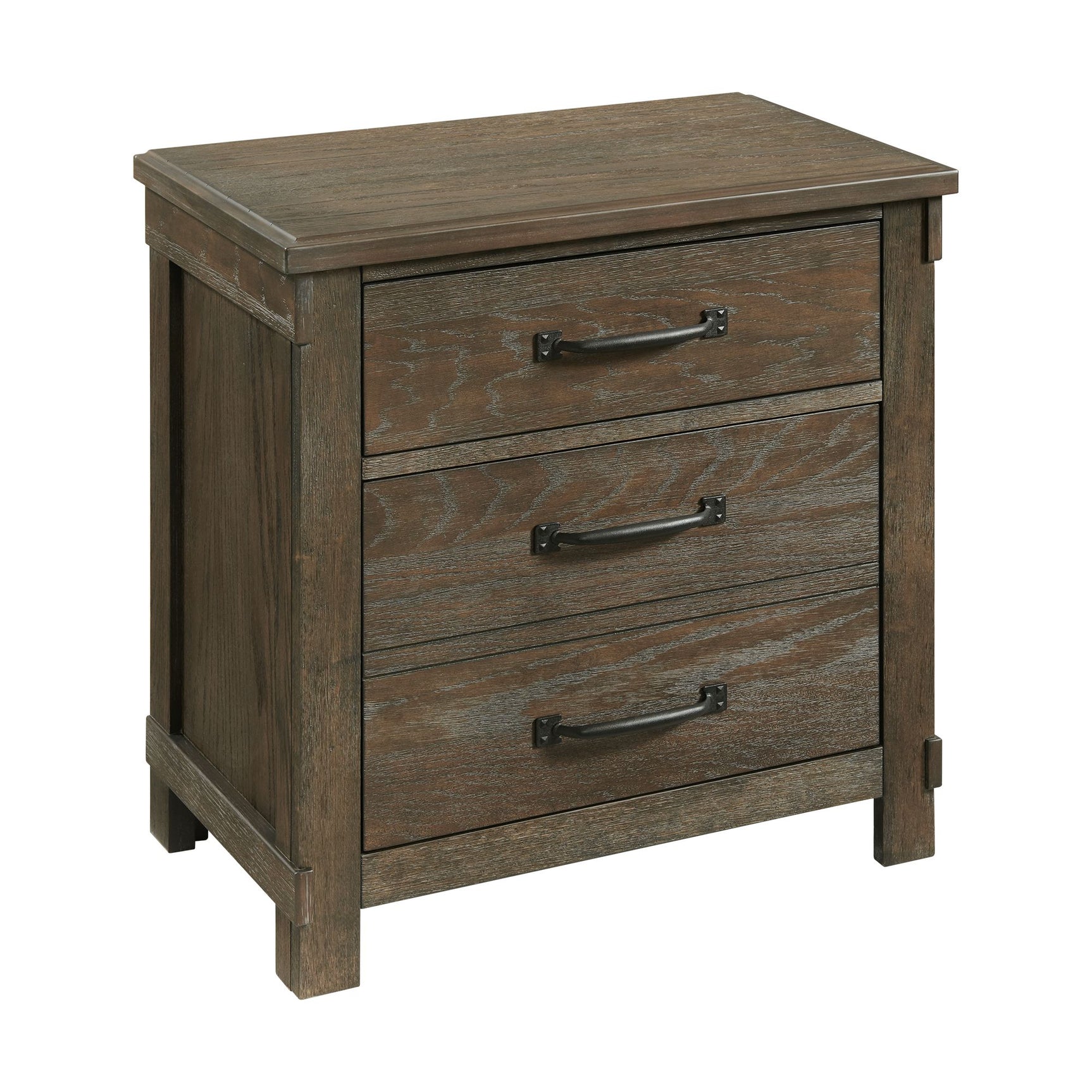 Scott Nightstand W/USB Dark Finish - Tampa Furniture Outlet