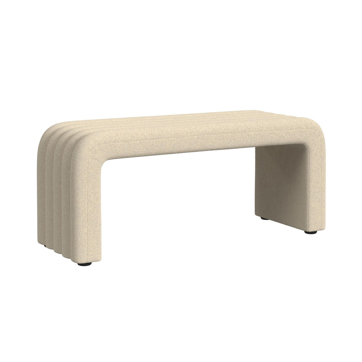 Seqouia Bench With 2 Stools in Ching Cream
