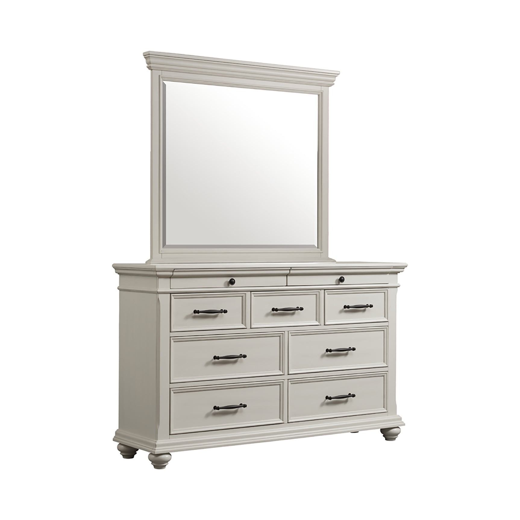 Slater 9-Drawer Dresser with Mirror - Tampa Furniture Outlet