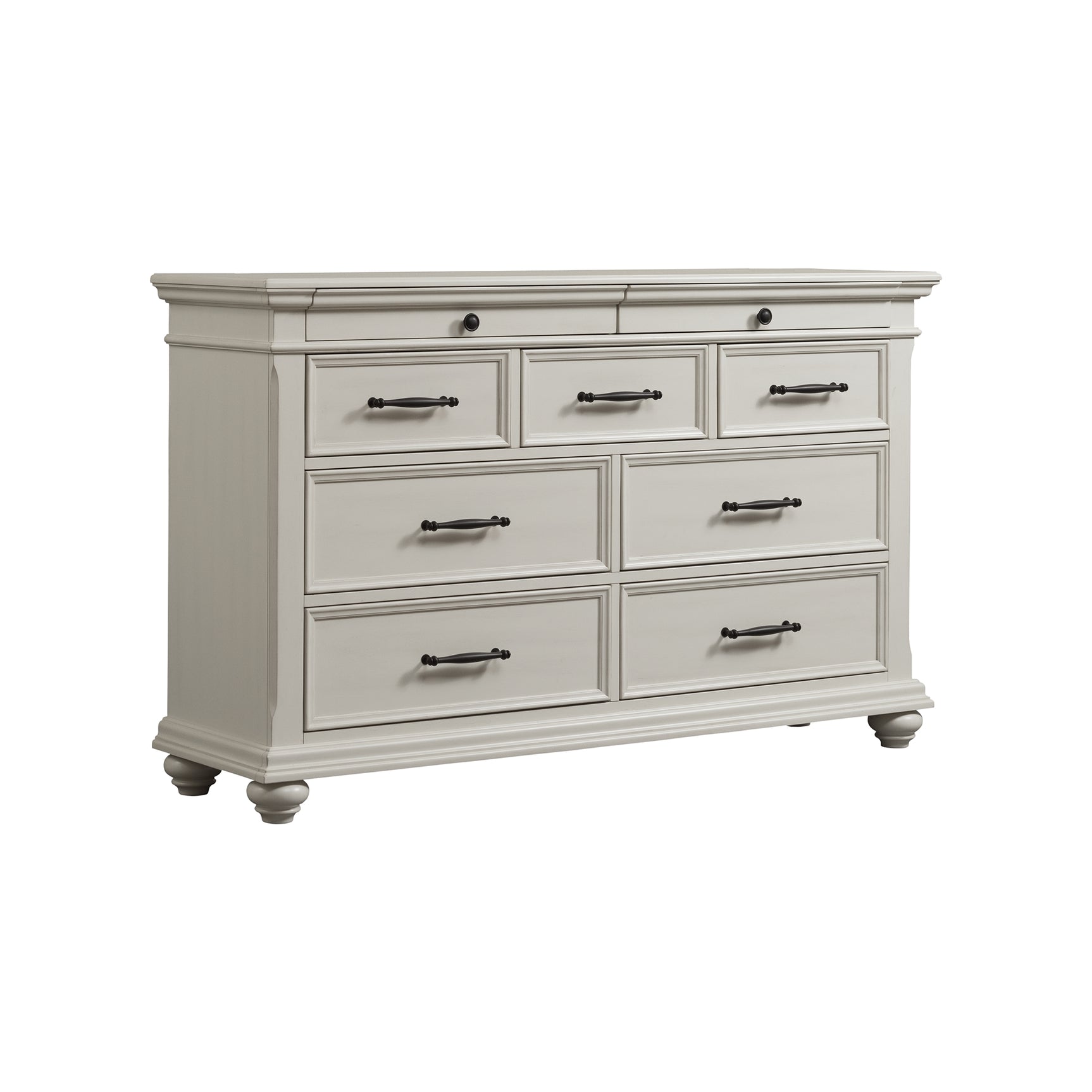 Slater Dresser in Antique White - Tampa Furniture Outlet