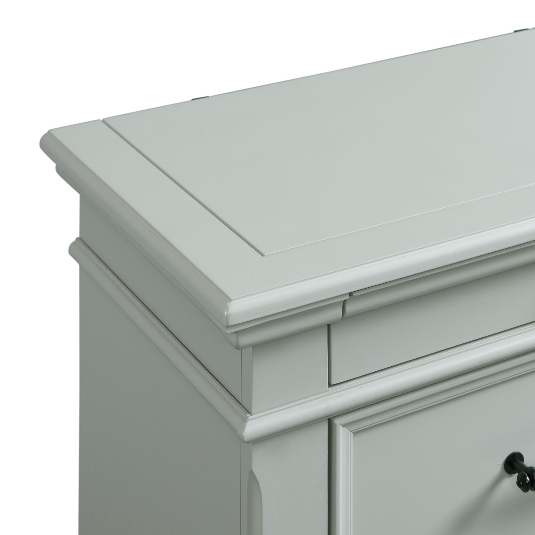 Slater Nightstand w/USB Grey - Tampa Furniture Outlet