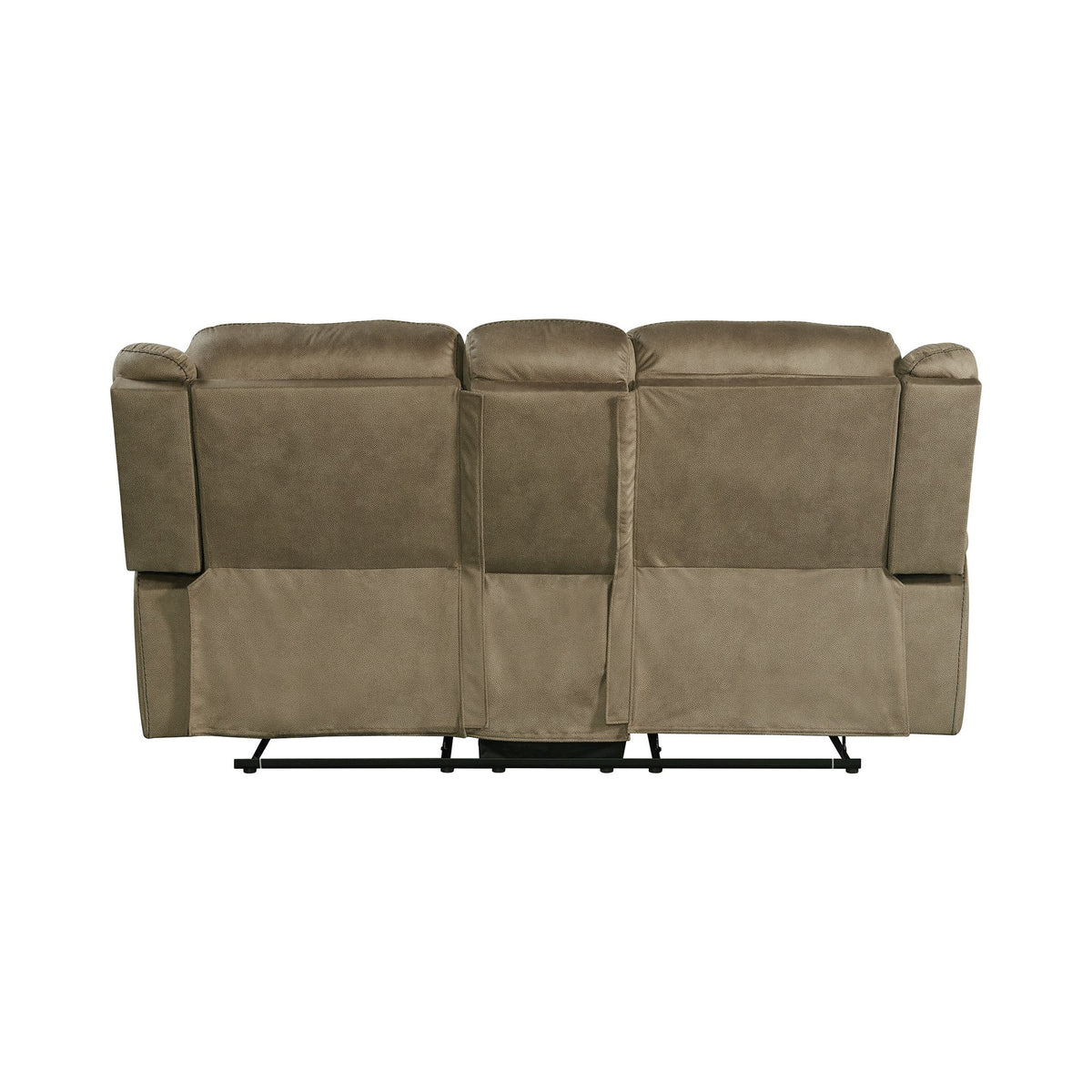 Sorrento Motion Loveseat with Console in T101 Brown