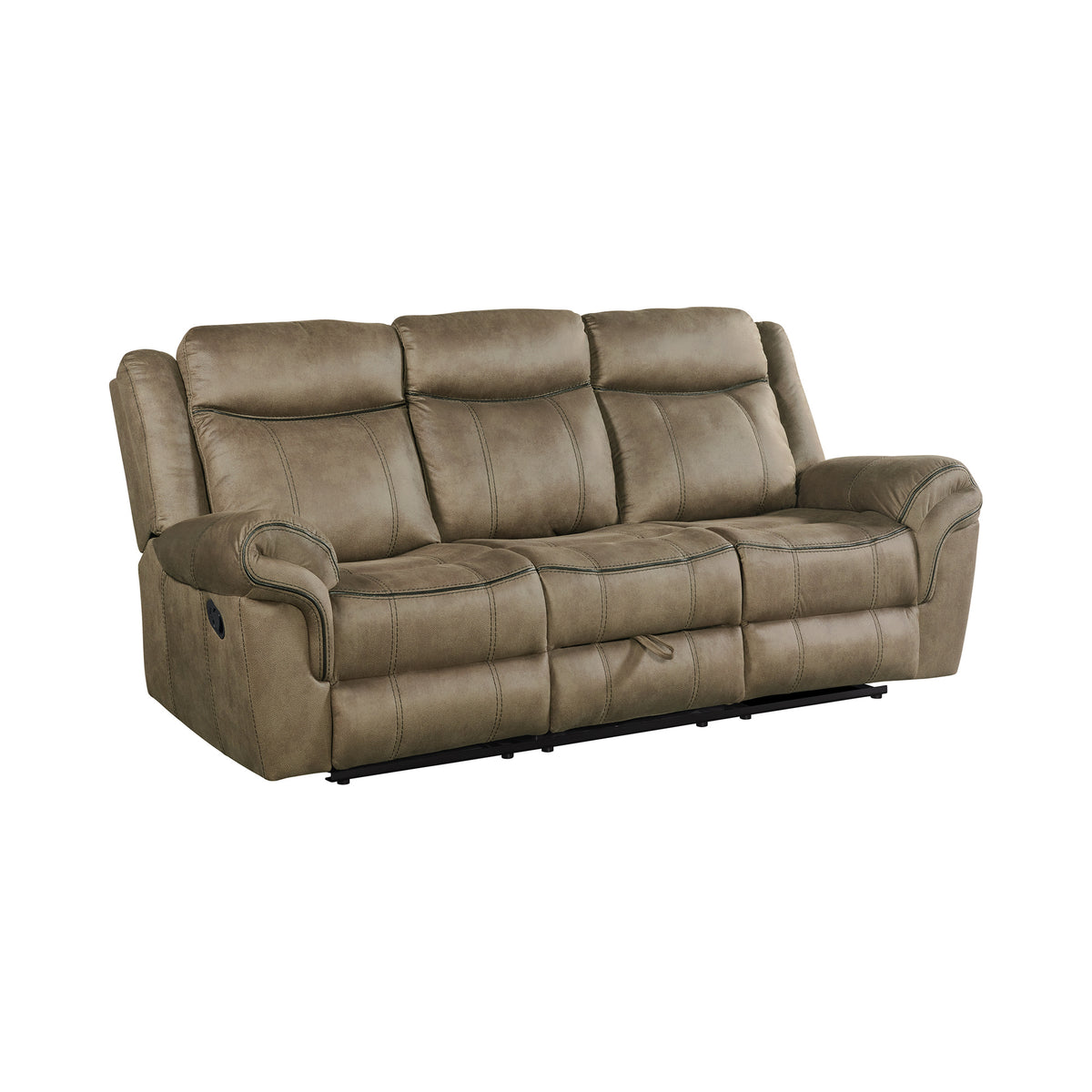Sorrento Motion Sofa with Dropdown in T101 Brown