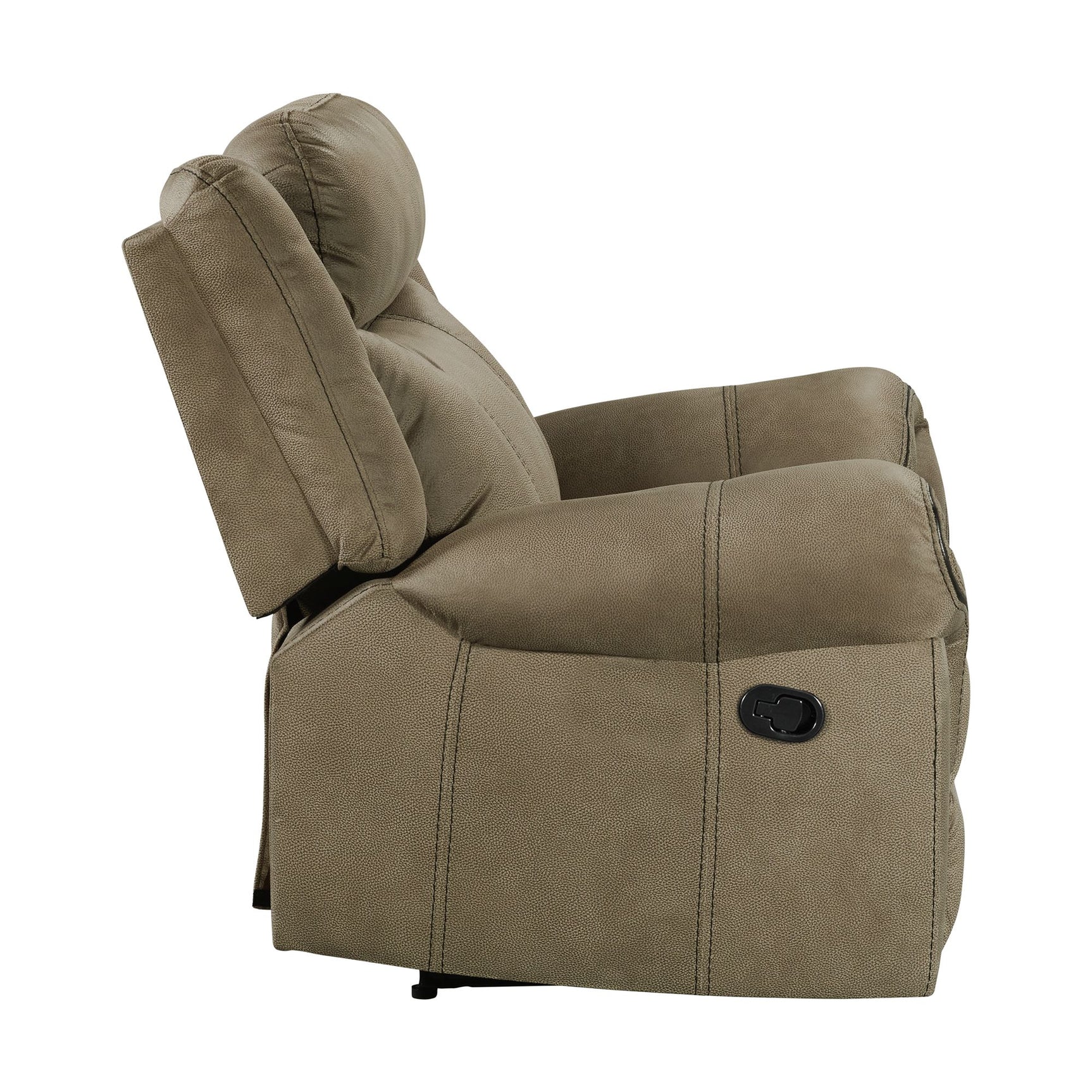 Sorrento Glider Recliner in T101 Brown - Tampa Furniture Outlet