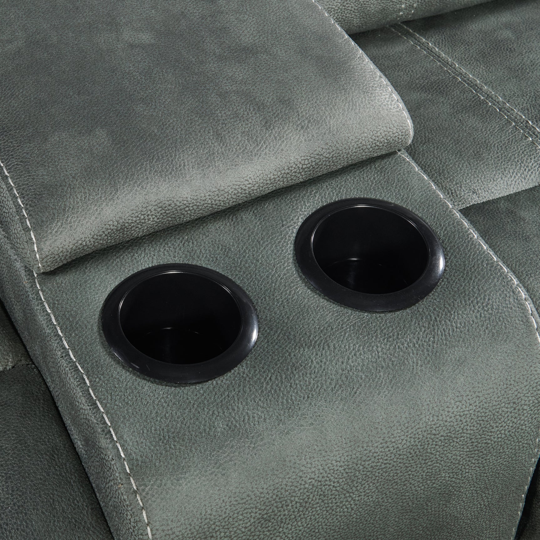 Sorrento Motion Loveseat with Console in FB367 Charcoal - Tampa Furniture Outlet