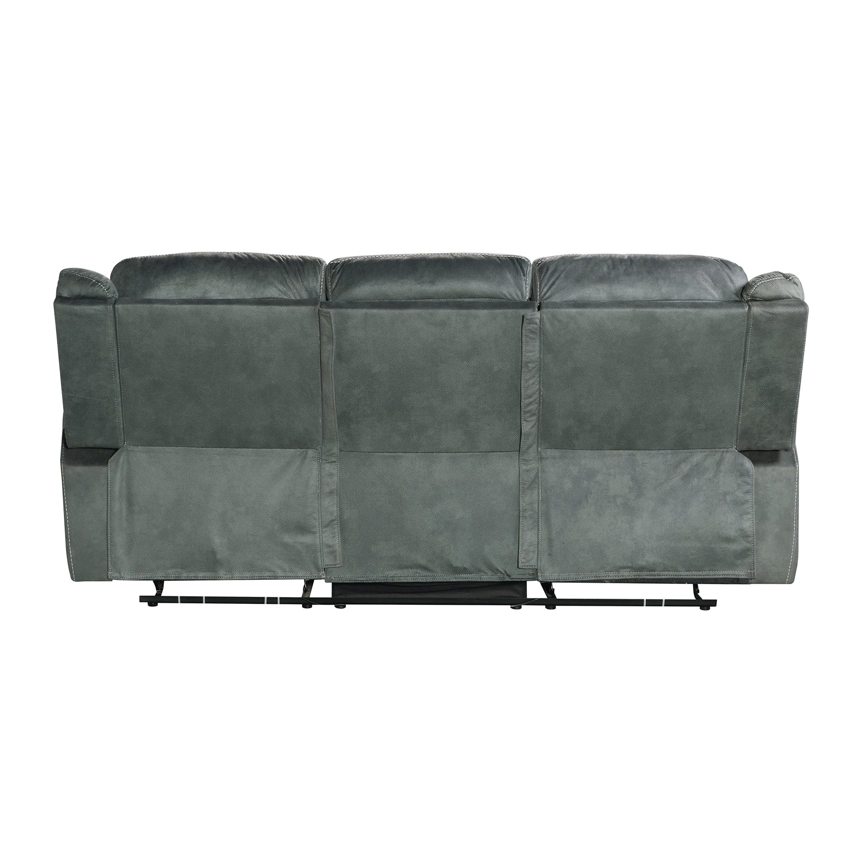 Sorrento Motion Sofa with Dropdown in FB367 Charcoal - Tampa Furniture Outlet