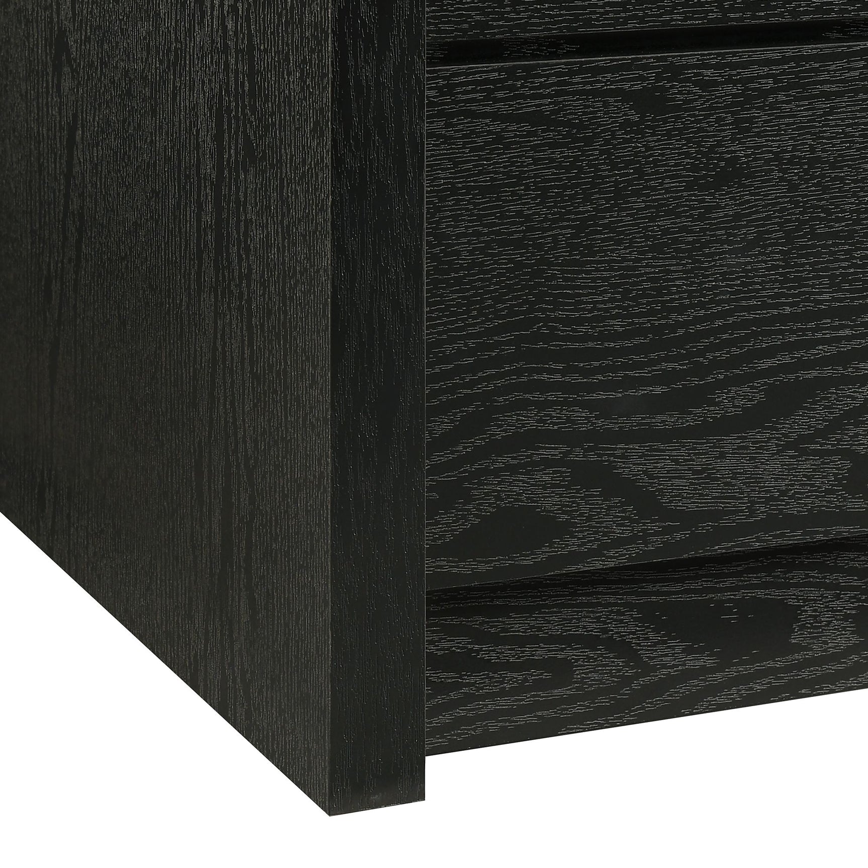 South Bend Dresser and Mirror Set in Black