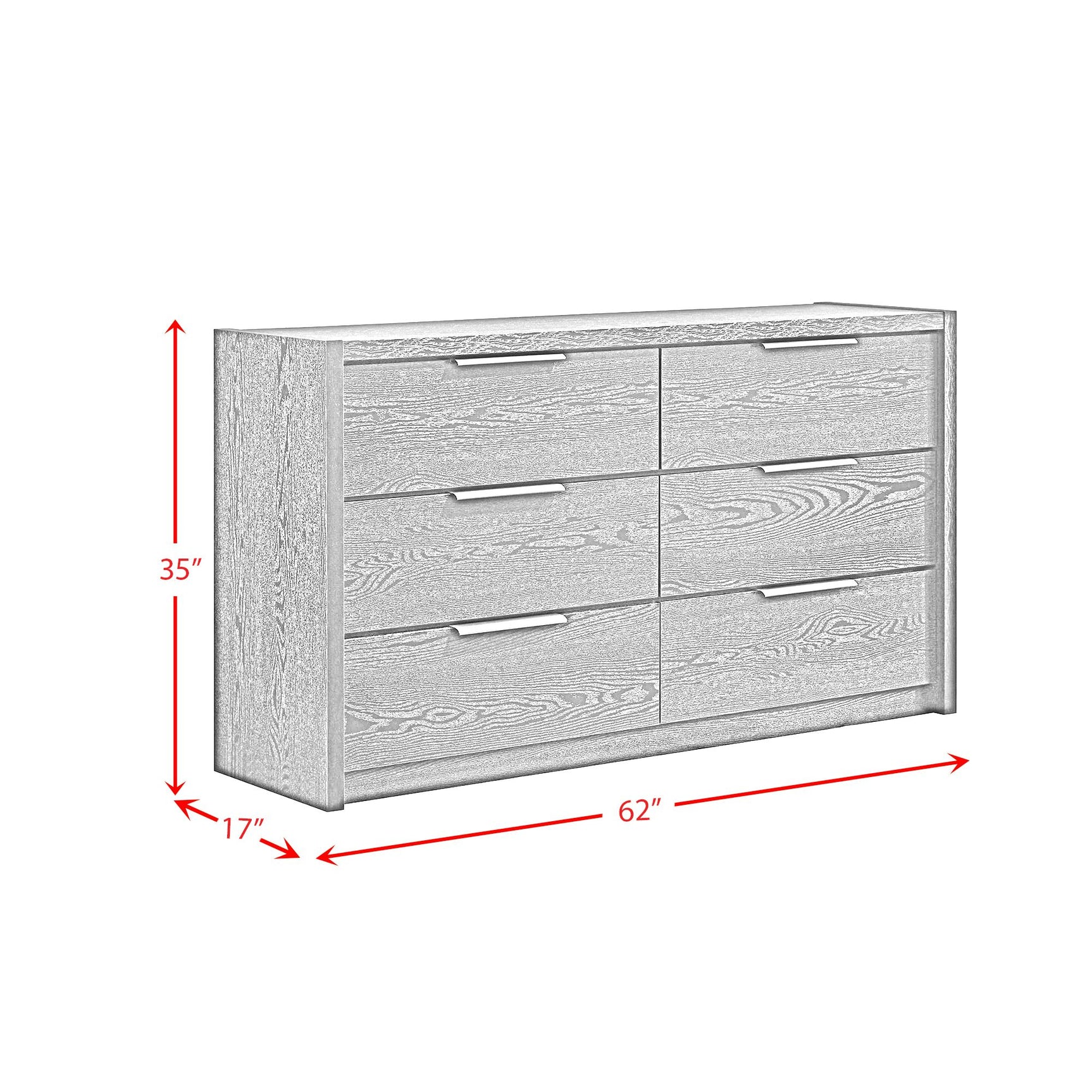 South Bend Dresser in Black - Tampa Furniture Outlet