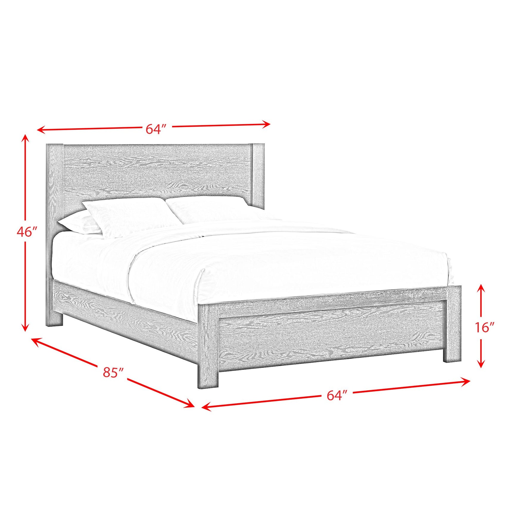 South Bend Queen Bed in Black