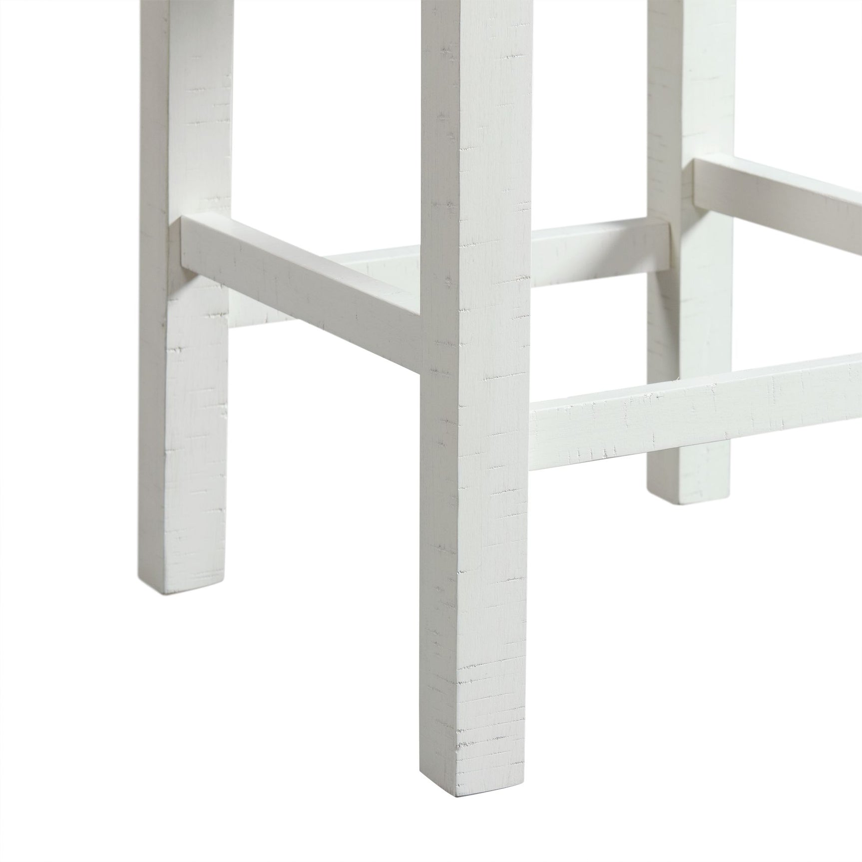 Stone Occasional Bar Table Single Pack in White (Table + Three Stools) - Tampa Furniture Outlet