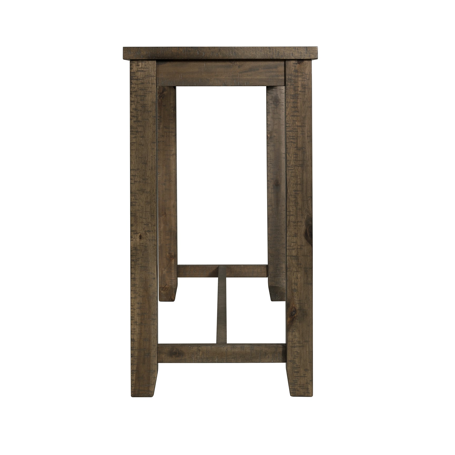 Stone Occasional Bar Table Single Pack Gray Finish (Table + Three Stools) - Tampa Furniture Outlet