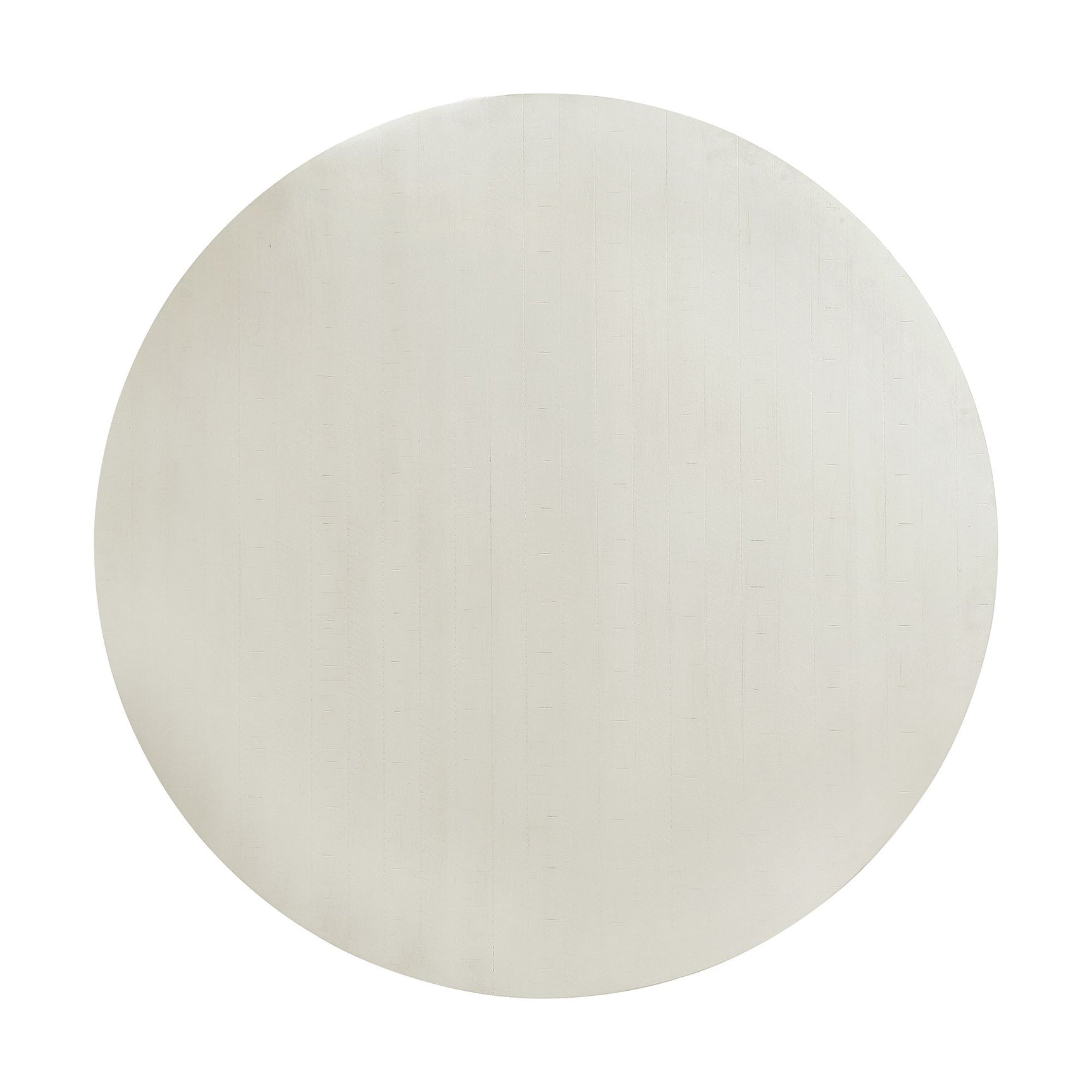 Stone Round Dining Table W/PU Base in White - Tampa Furniture Outlet