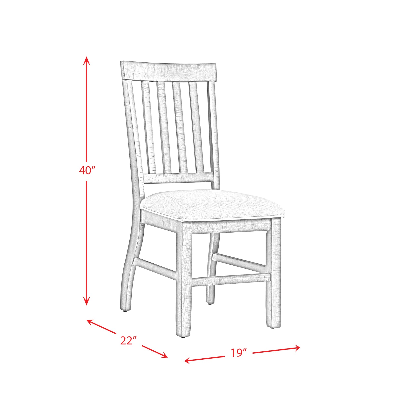 Stone Side Chair (2 Per Pack) - Tampa Furniture Outlet