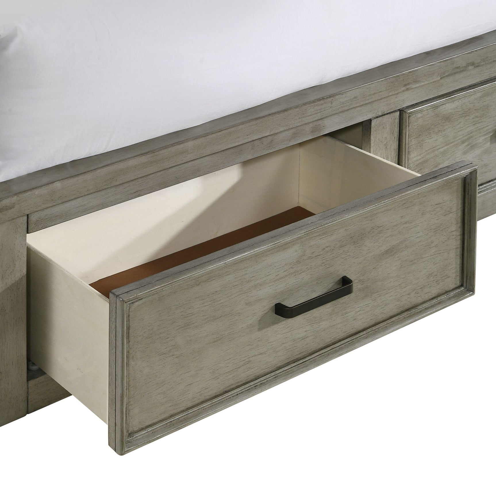 Sullivan King Storage Bed in Drift Grey