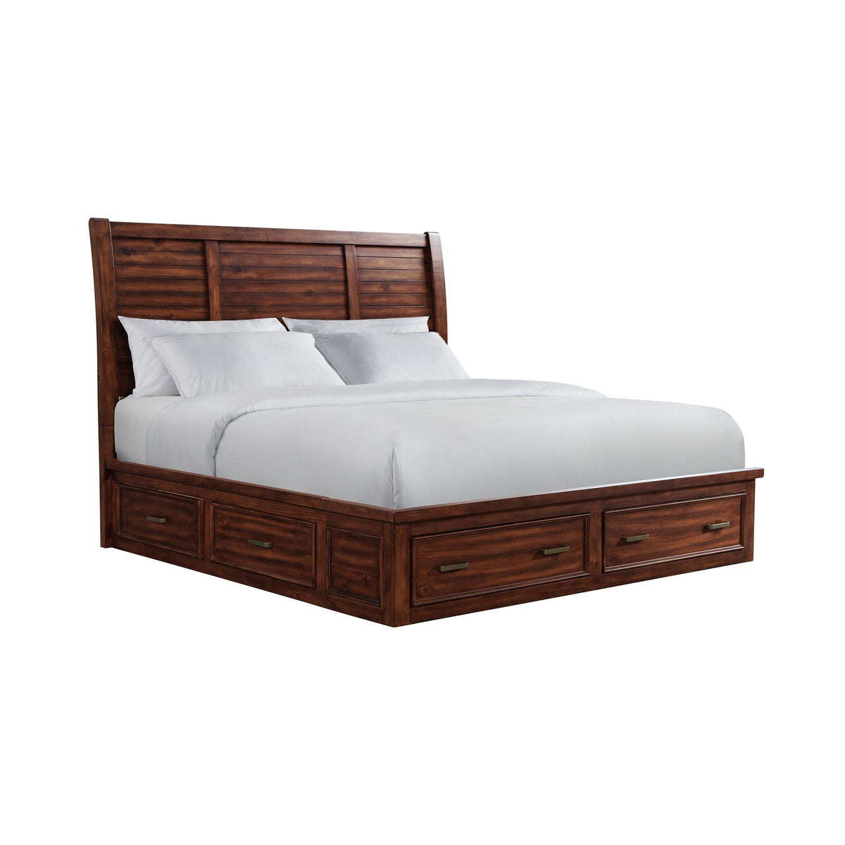 Sullivan King Storage Bed in Rich Cherry