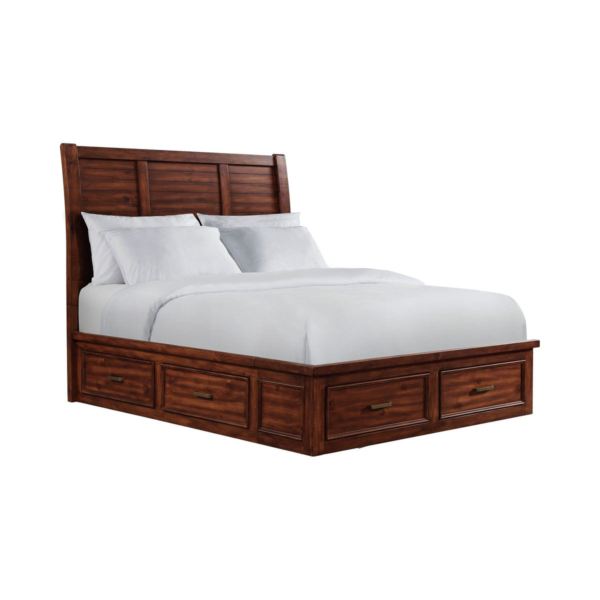 Sullivan Queen Storage Bed in Rich Cherry