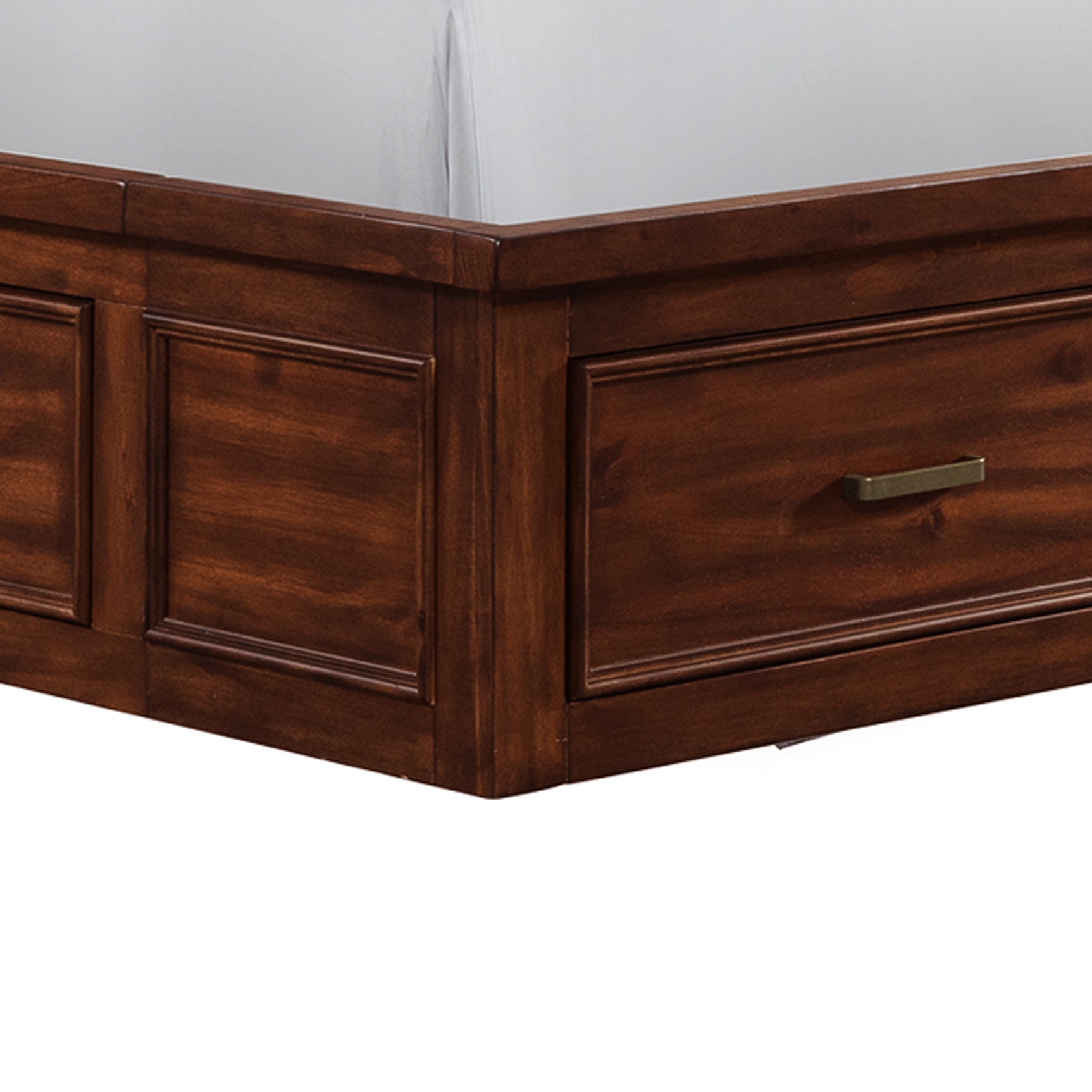 Sullivan Queen Storage Bed in Rich Cherry - Tampa Furniture Outlet