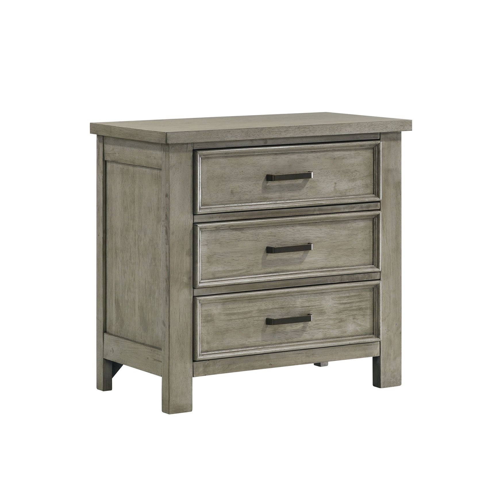 Sullivan 3-Drawer Nightstand in Drift Grey - Tampa Furniture Outlet