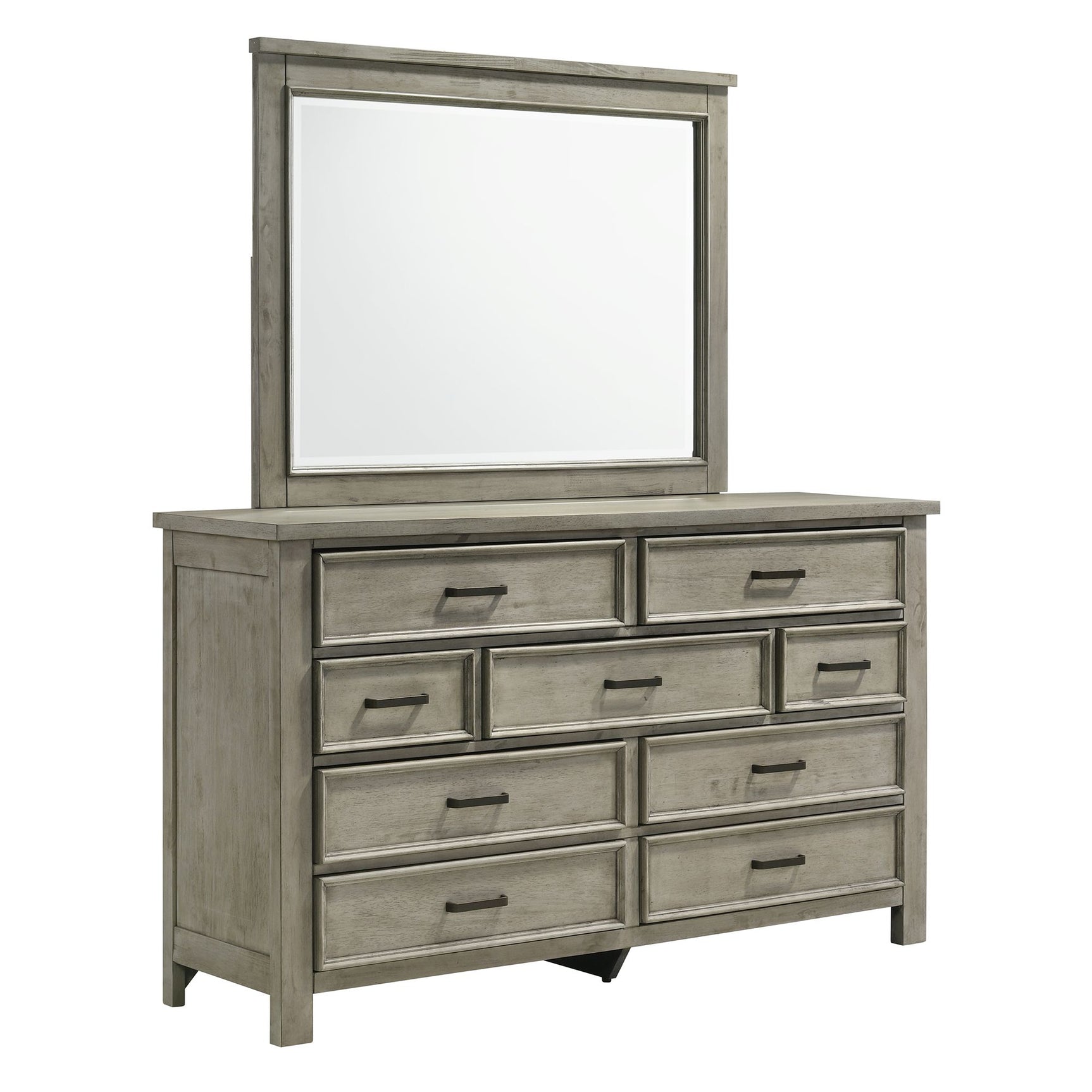 Sullivan Dresser & Mirror Set in Drift Grey - Tampa Furniture Outlet