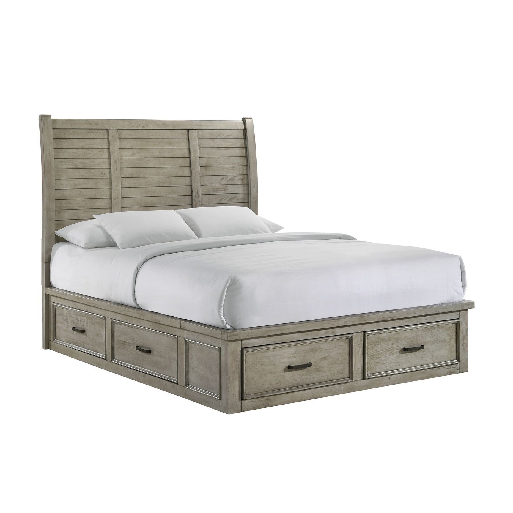 Sullivan Queen Storage Bed in Drift Grey - Tampa Furniture Outlet