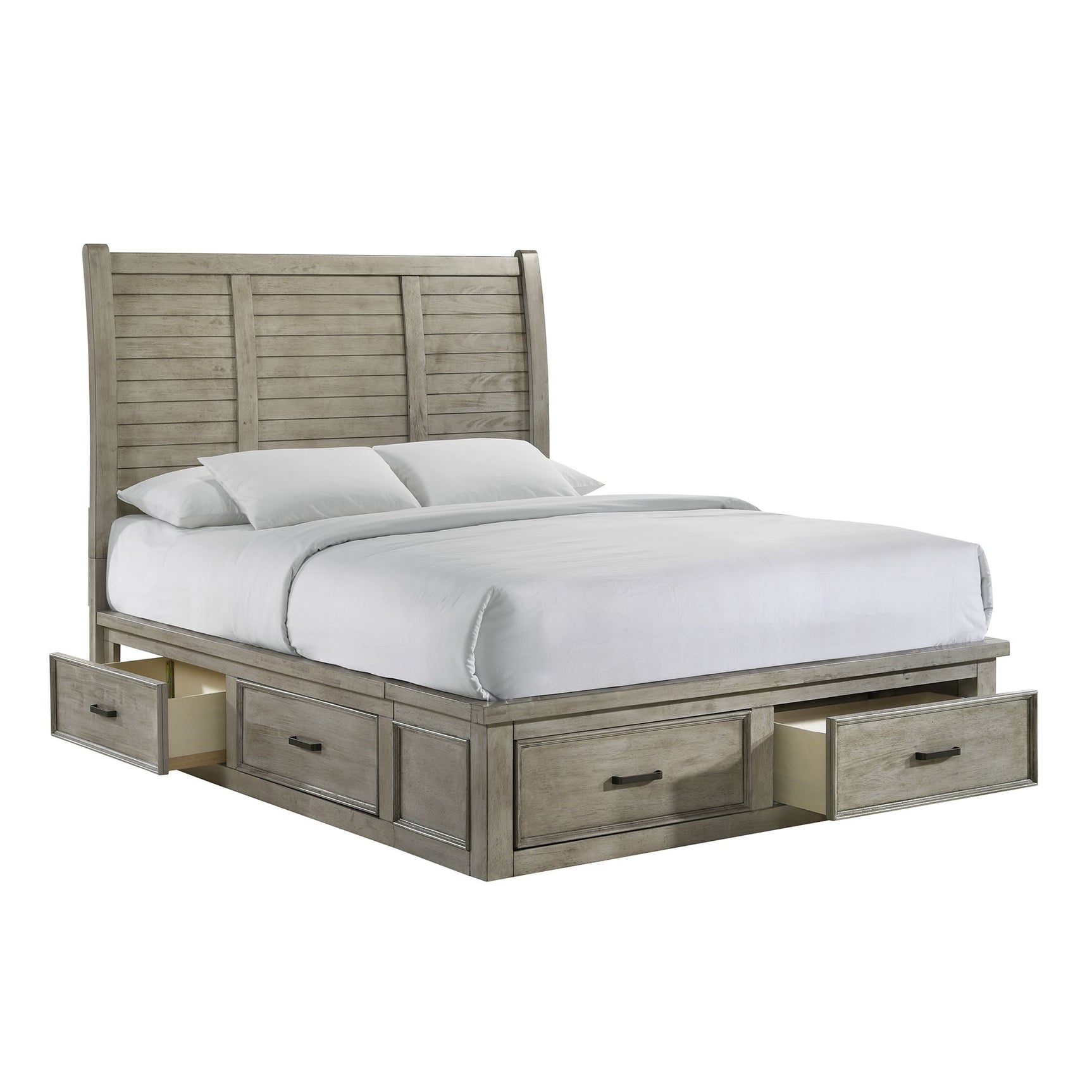 Sullivan Queen Storage Bed in Drift Grey - Tampa Furniture Outlet