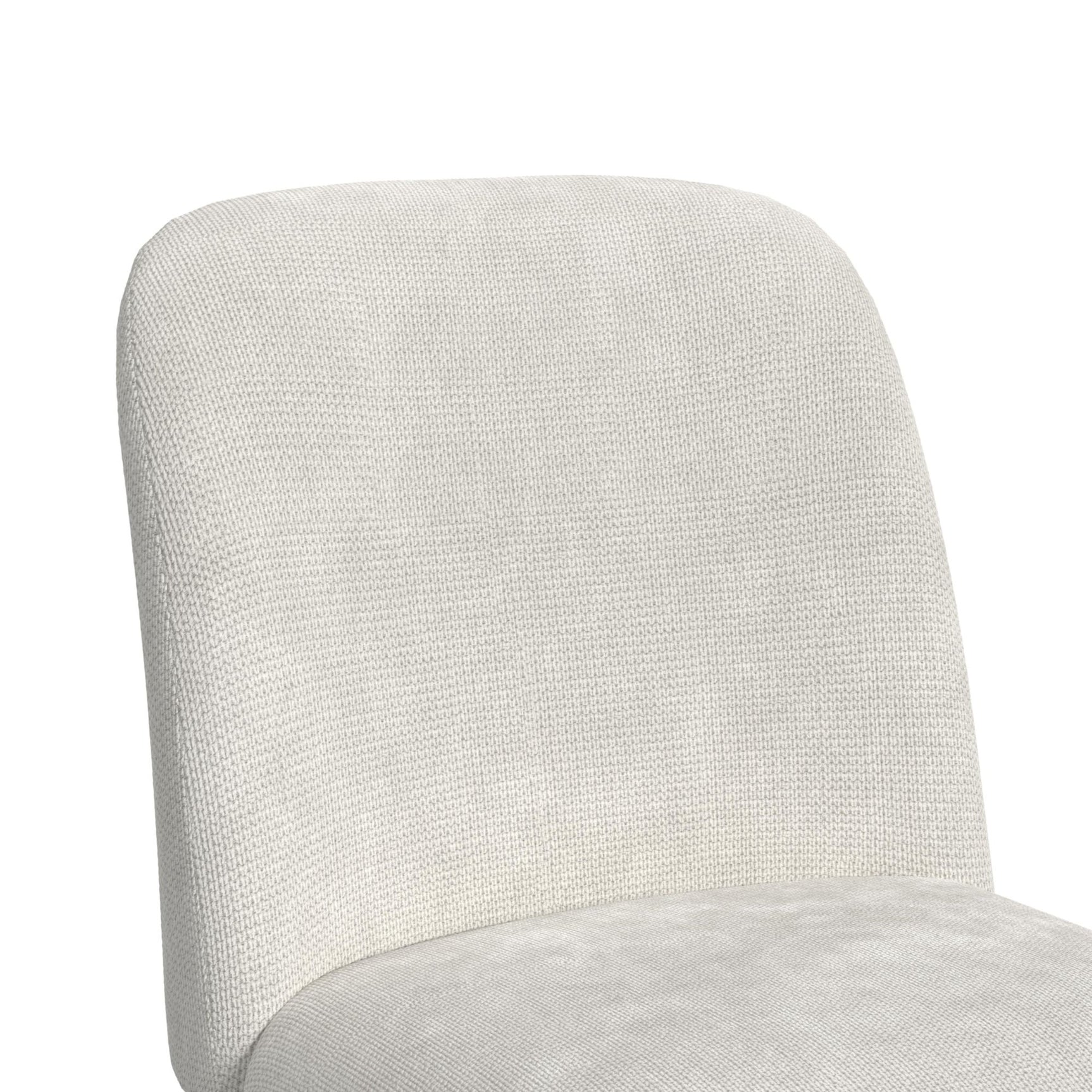 Sylvie Dining Side Chair with White Fabric in Natural (2 Per Carton) - Tampa Furniture Outlet