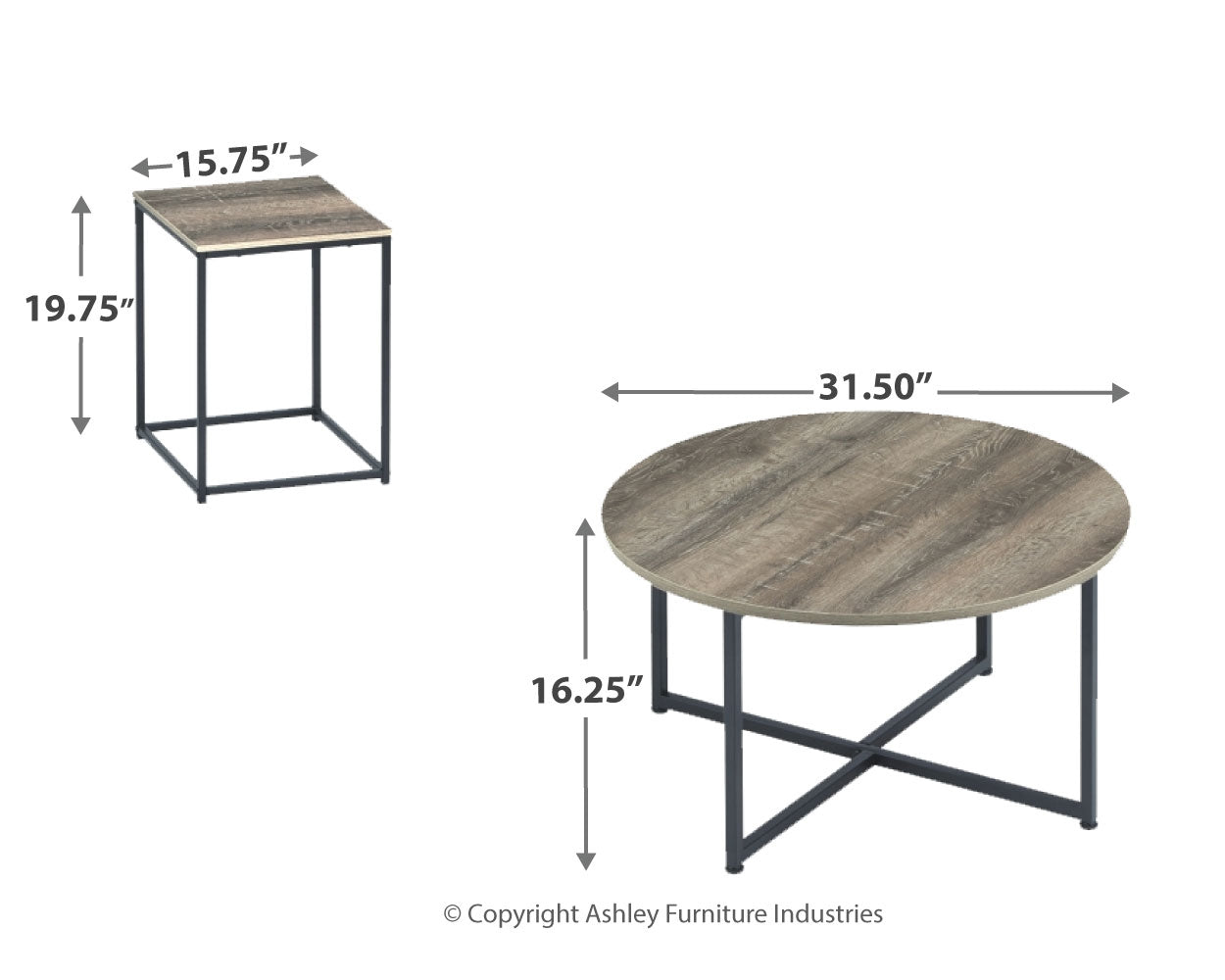Wadeworth Table (Set of 3) - Tampa Furniture Outlet