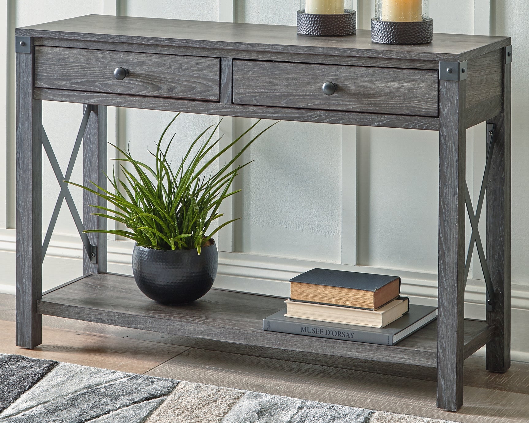Freedan Sofa/Console Table - Tampa Furniture Outlet
