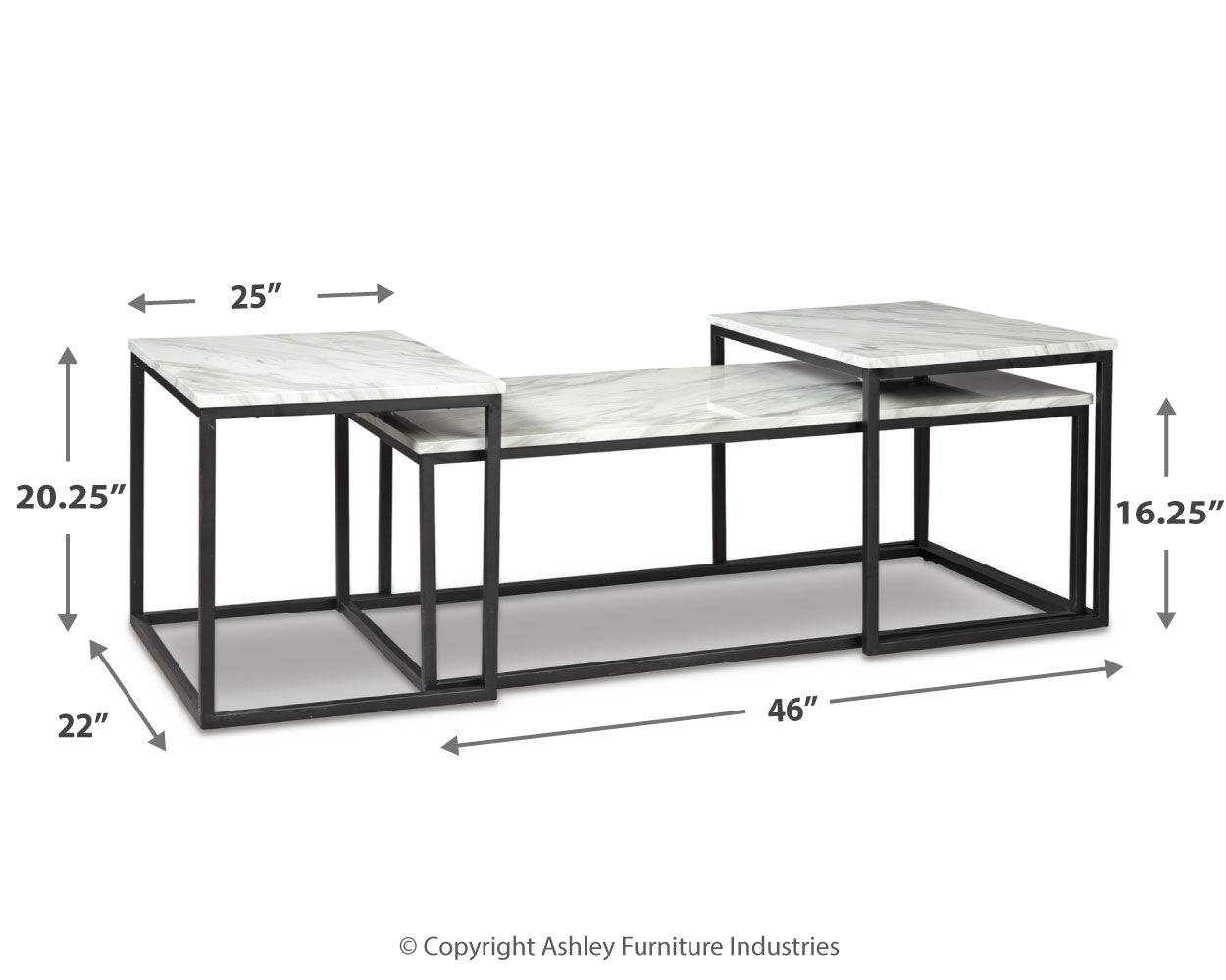 Donnesta Table (Set of 3) - Tampa Furniture Outlet