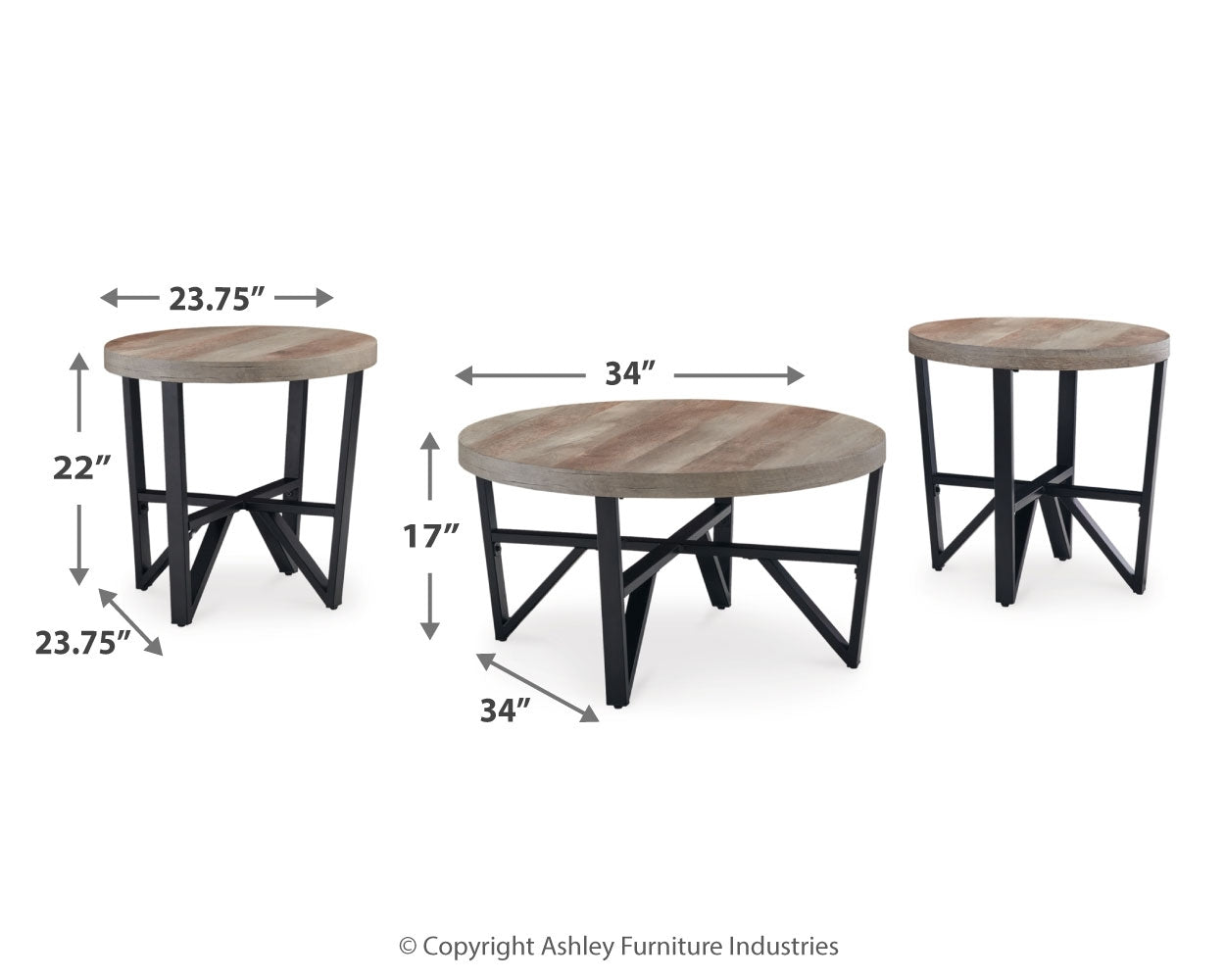 Deanlee Table (Set of 3) - Tampa Furniture Outlet
