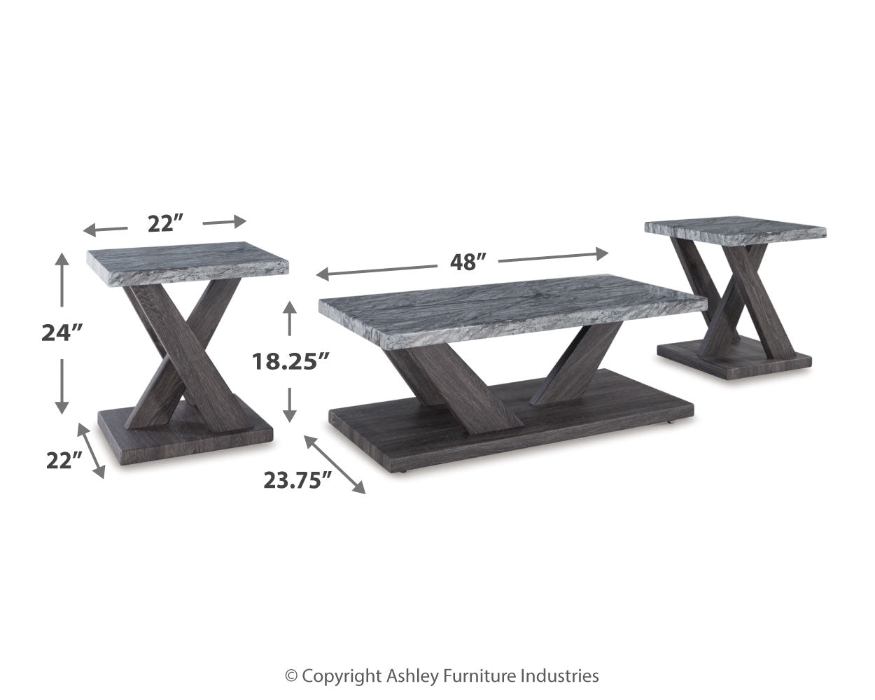 Bensonale Table (Set of 3) - Tampa Furniture Outlet