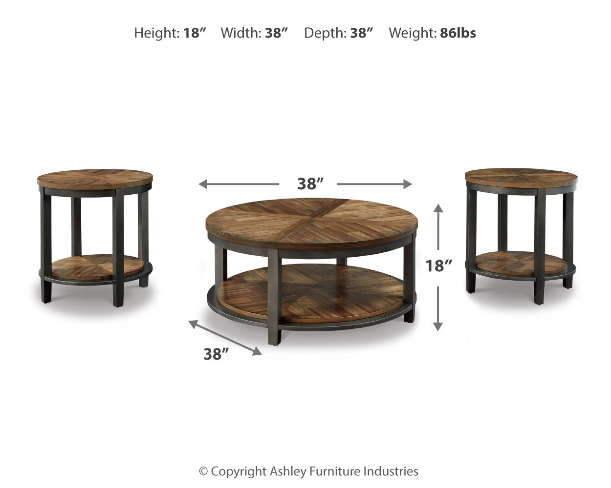 Roybeck Table (Set of 3) - Tampa Furniture Outlet