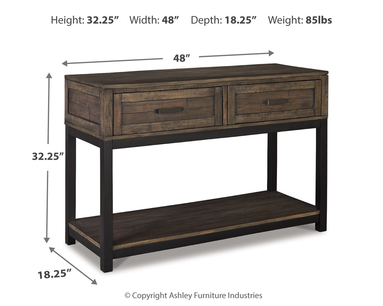 Johurst Sofa/Console Table - Tampa Furniture Outlet