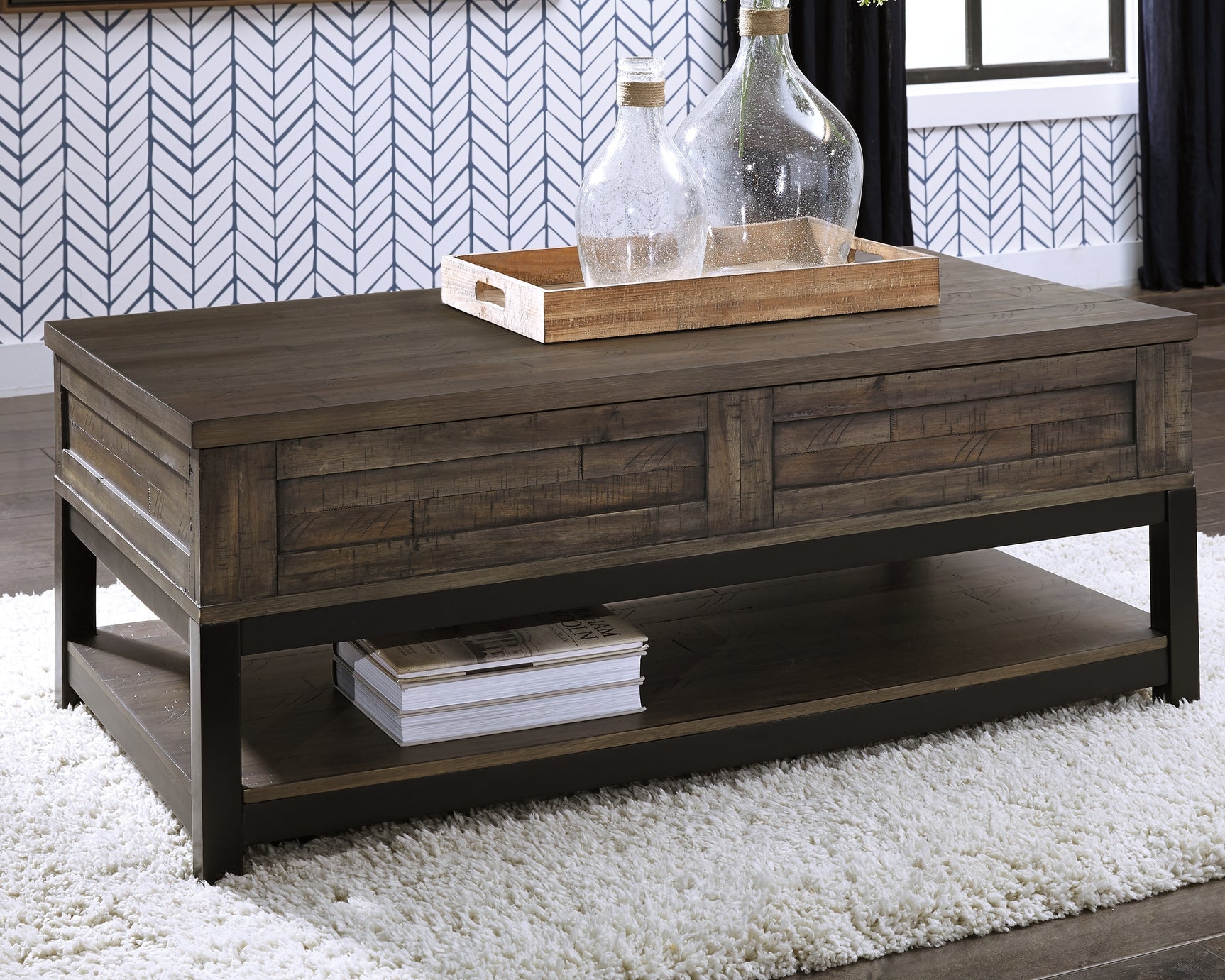 Johurst Coffee Table with Lift Top - Tampa Furniture Outlet