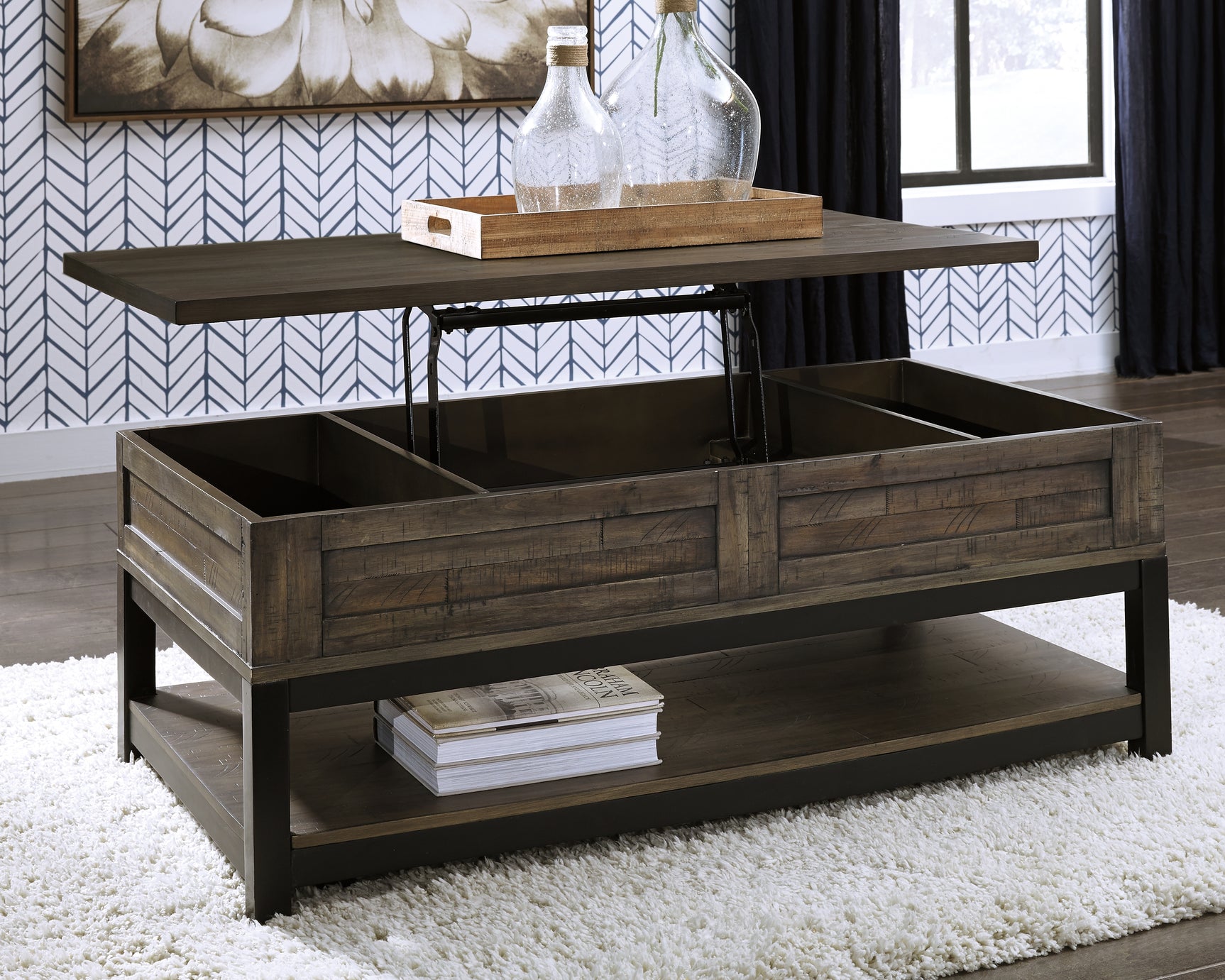 Johurst Coffee Table with Lift Top - Tampa Furniture Outlet